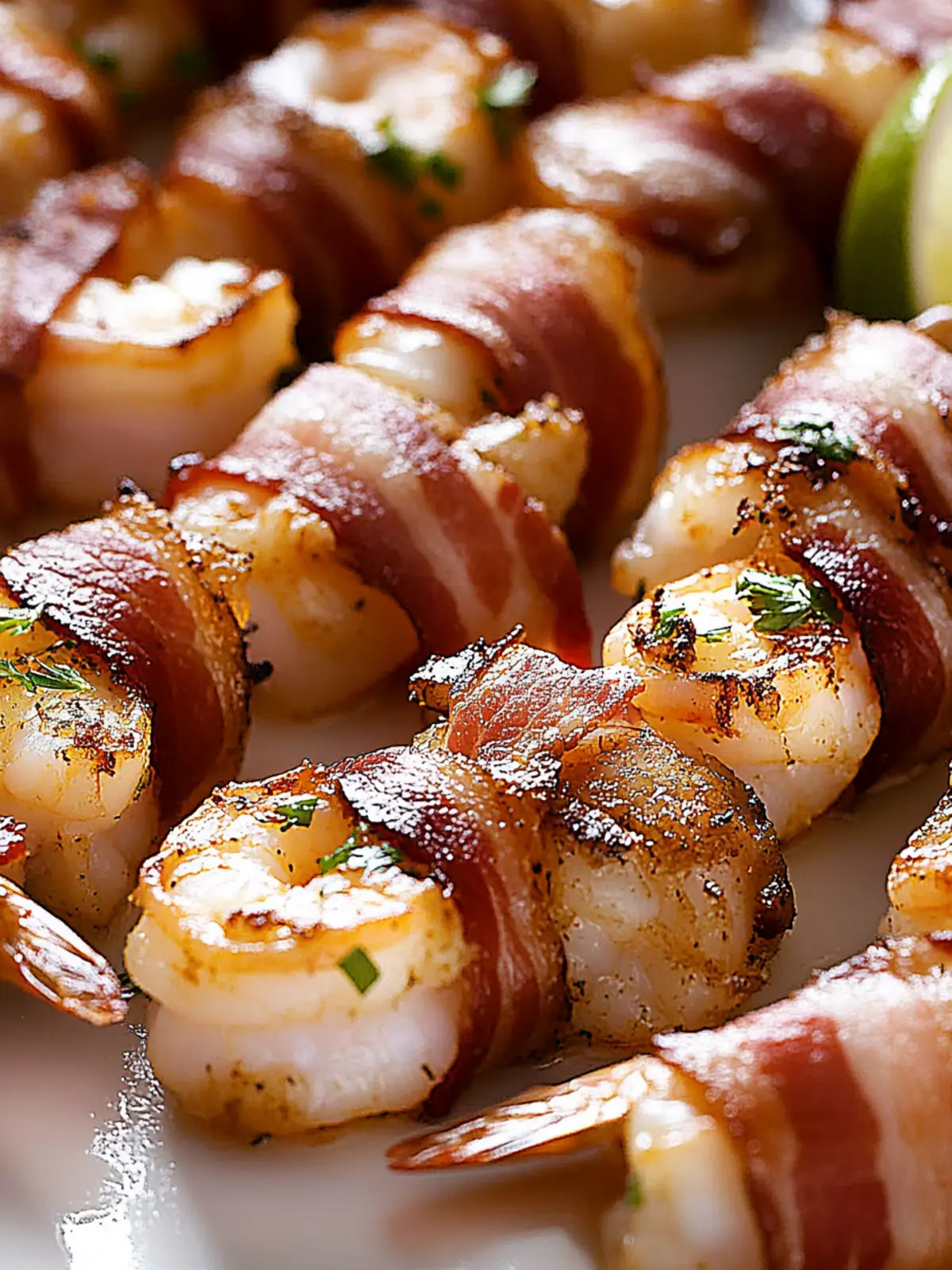 Chipotle Lime Shrimp Wrapped in Bacon: A Savory Delight! 2 Chipotle Lime Shrimp Wrapped in Bacon