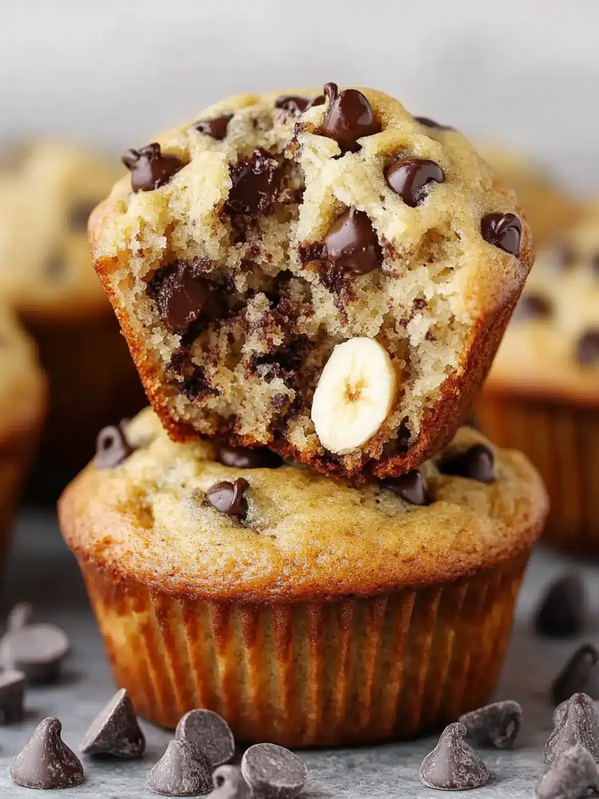 Banana Chocolate Chip Muffins That Everyone Will Love! 3 Banana Chocolate Chip Muffins