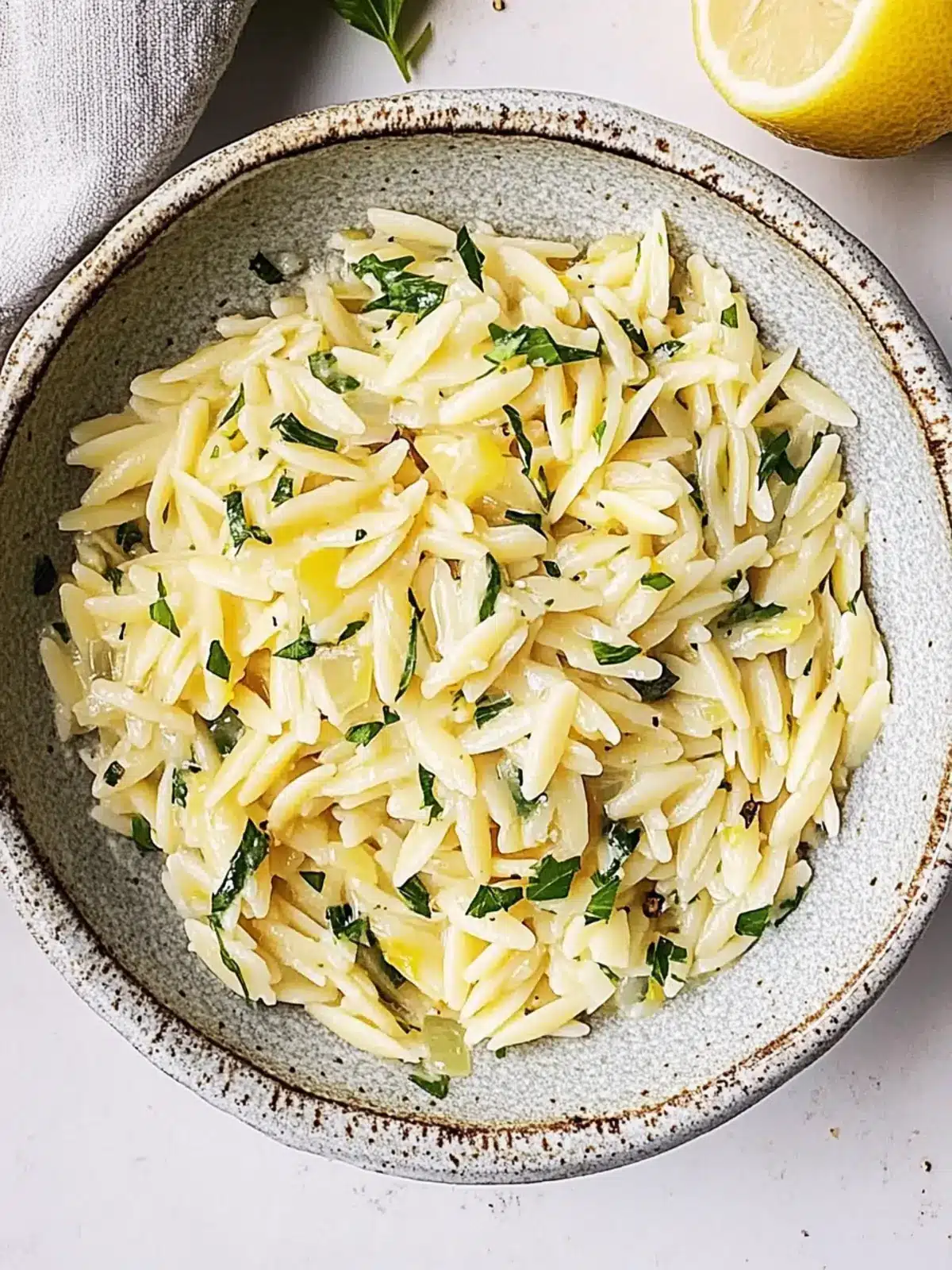 Lemon Orzo Bliss: A Zesty Base for Your Meal Prep Magic 2 Lemon orzo