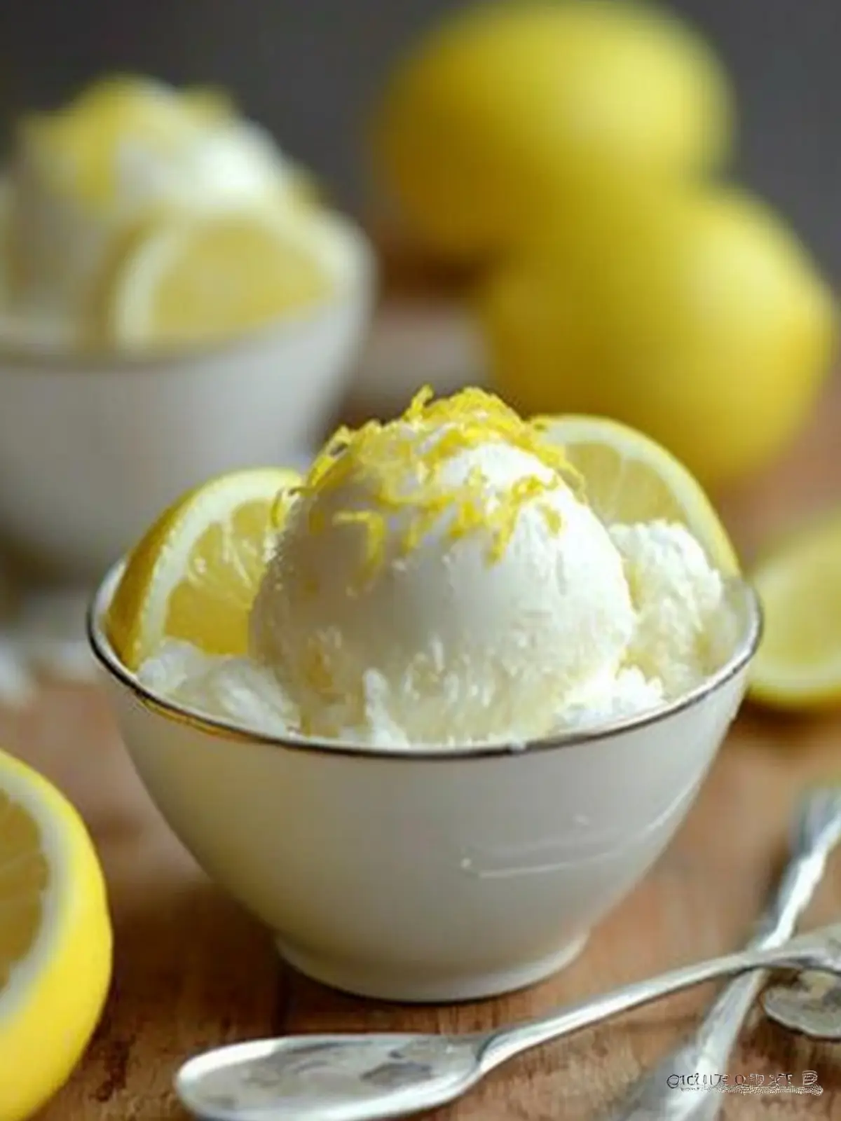 Zesty Fresh Lemon Ice Cream: No Custard, Just Pure Bliss 3 Fresh Lemon Ice Cream