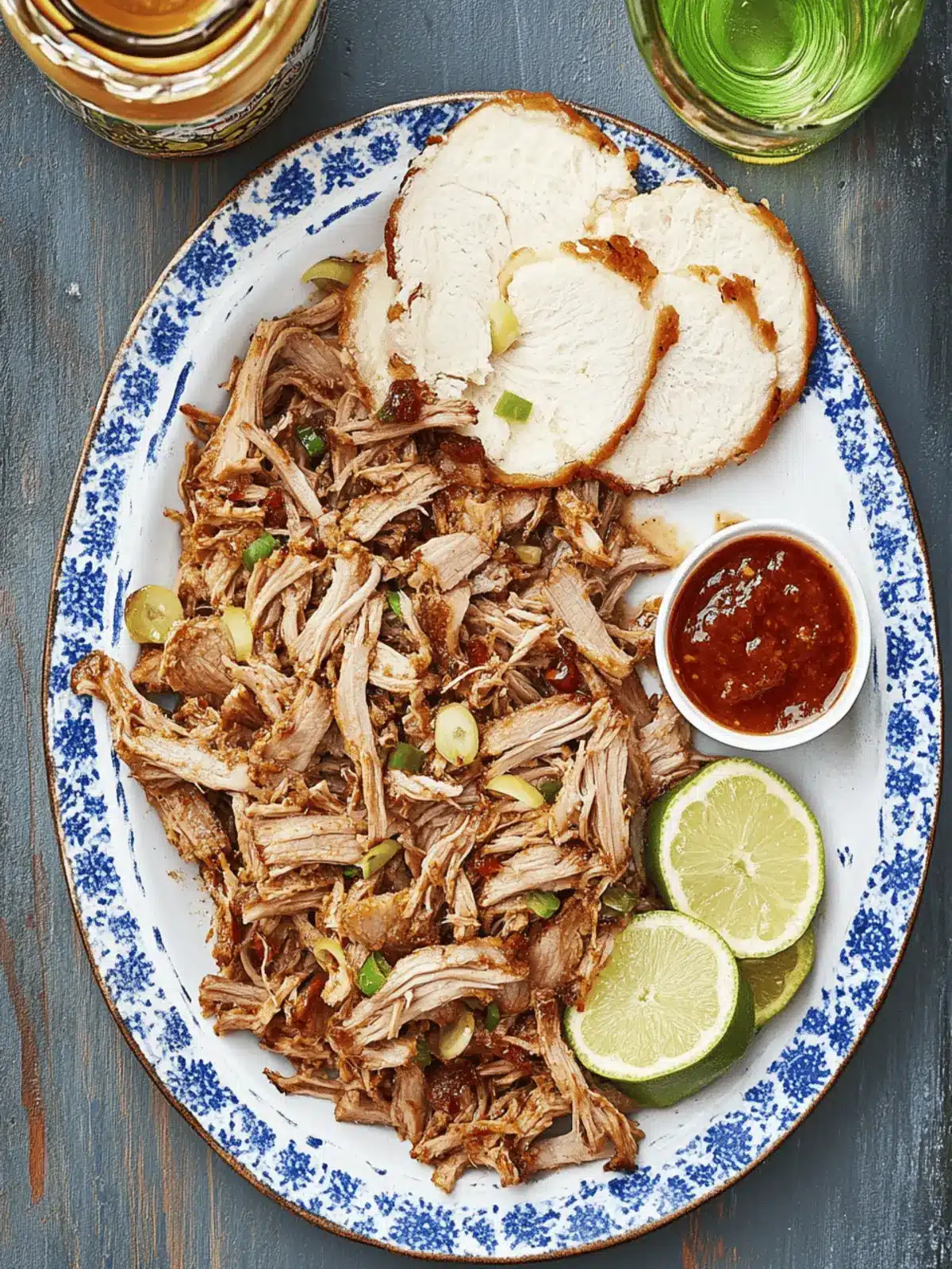 Irresistible Oven-Roasted Pulled Pork with Sweet-and-Spicy Sauce 4 Oven-Roasted Pulled Pork with Sweet-and-Spicy Sauce