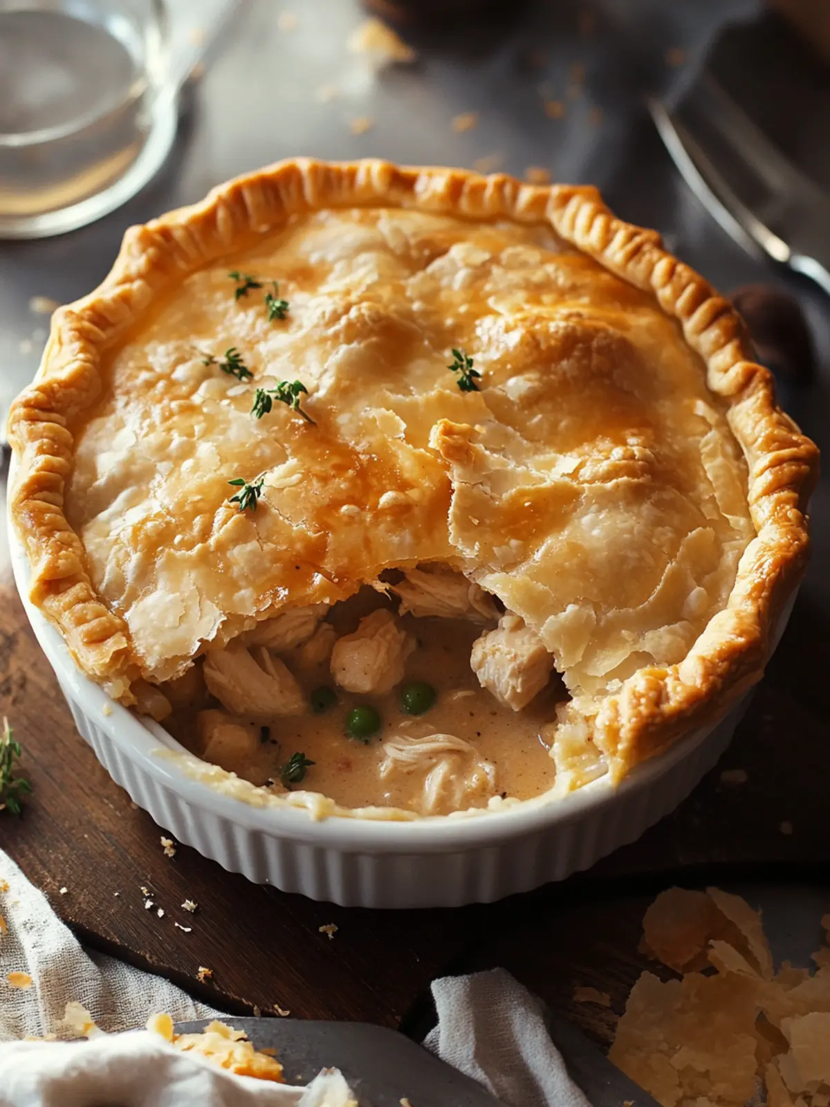 Heavenly Chicken Pot Pie: The Ultimate Cozy Comfort Dish 4 Chicken Pot Pie (Pastry Covered Chicken Stew)