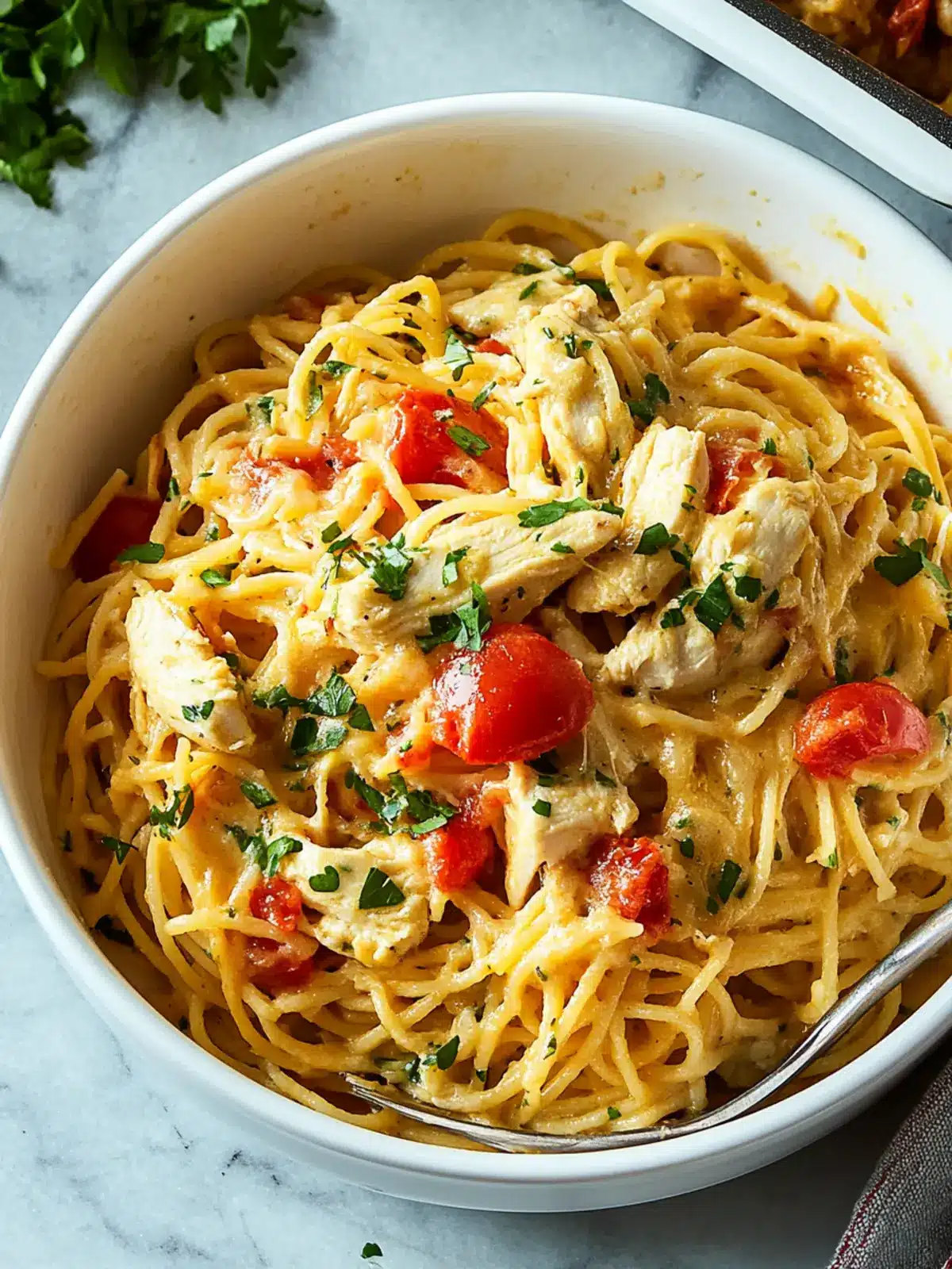 Creamy Chicken Spaghetti Casserole Your Family Will Love 2 Chicken Spaghetti