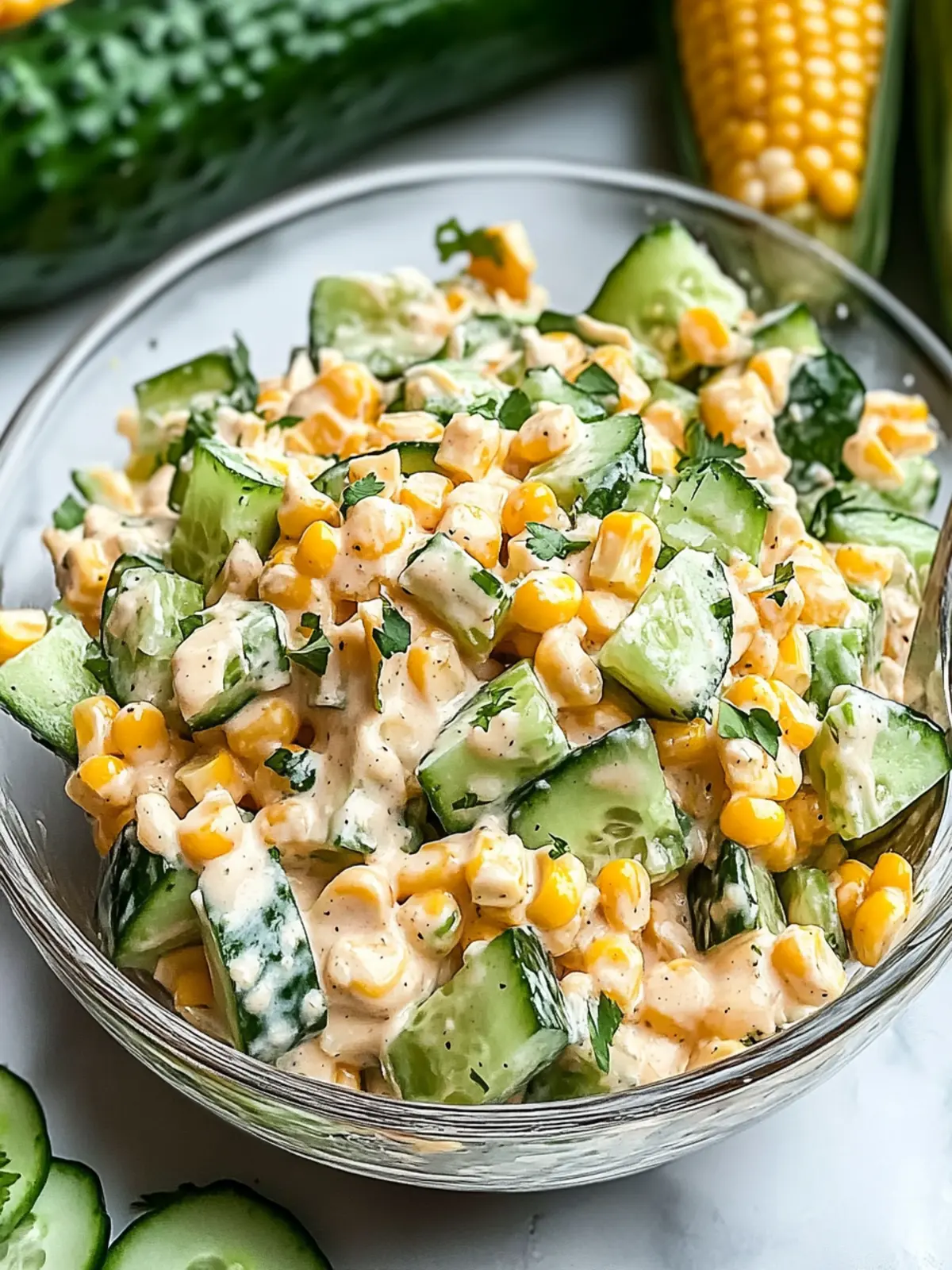Street Corn Creamy Cucumber Salad: A Fresh Favorite Unveiled 2 Street Corn Creamy Cucumber Salad: Your New Favorite Fresh Dish