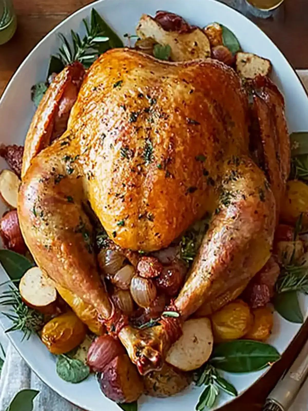 Perfect Pancetta & Roast Shallot-Stuffed Turkey for Holidays 4 Perfect pancetta & roast shallot-stuffed turkey
