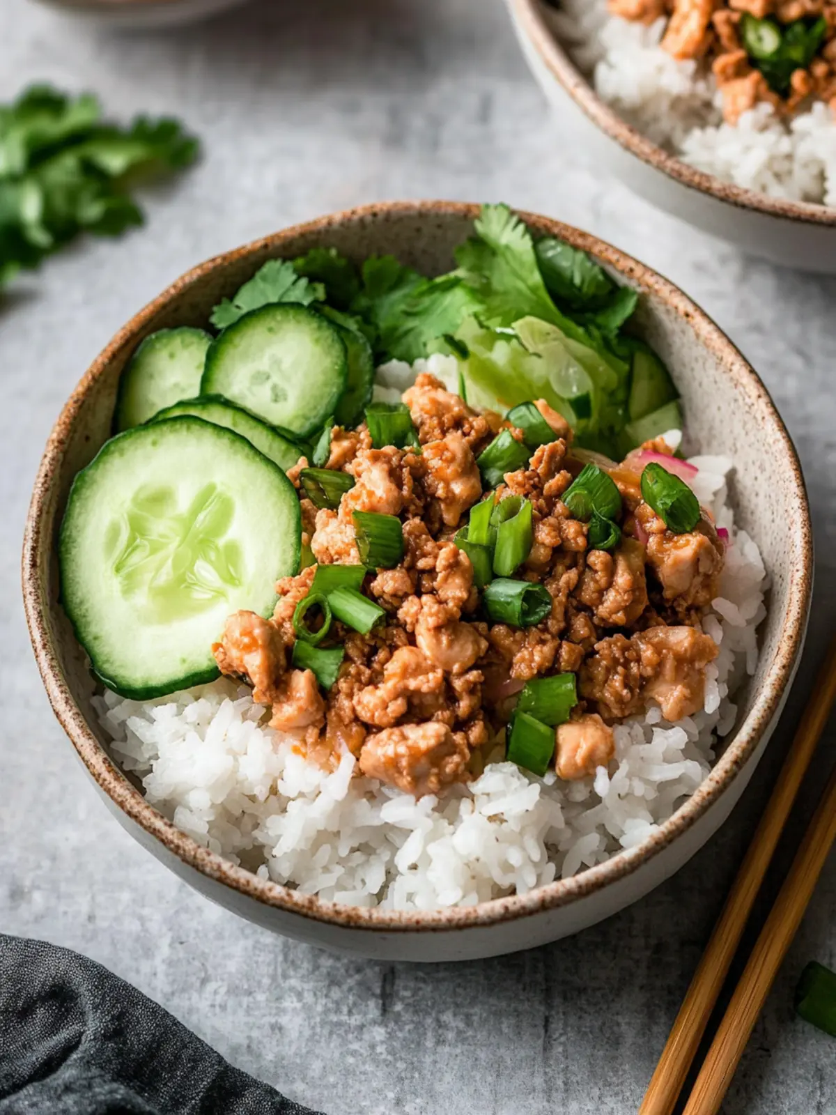 Savory Asian Ground Chicken Rice Bowls Easy and Delicious! 3 Asian Ground Chicken Rice Bowls Easy!