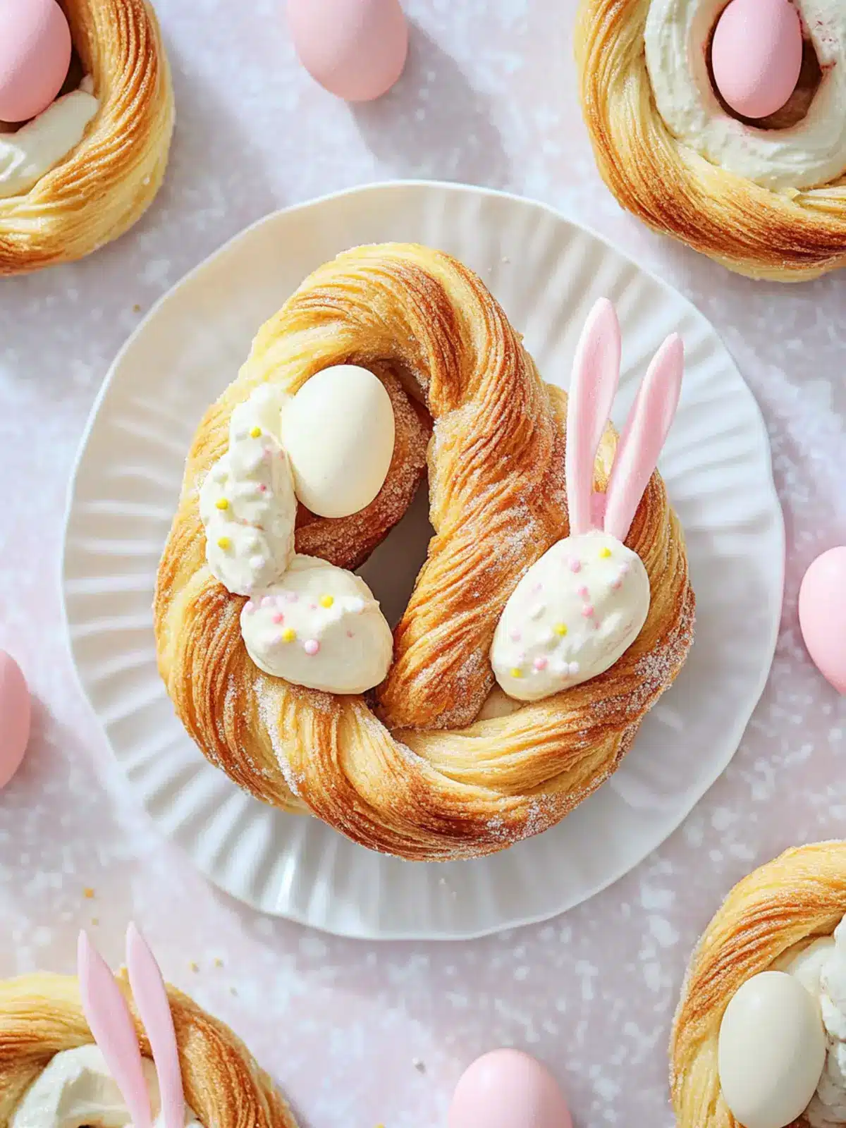 Delightful Easter Bunny Twists with Creamy Frosting Magic 3 Easter Bunny Twists