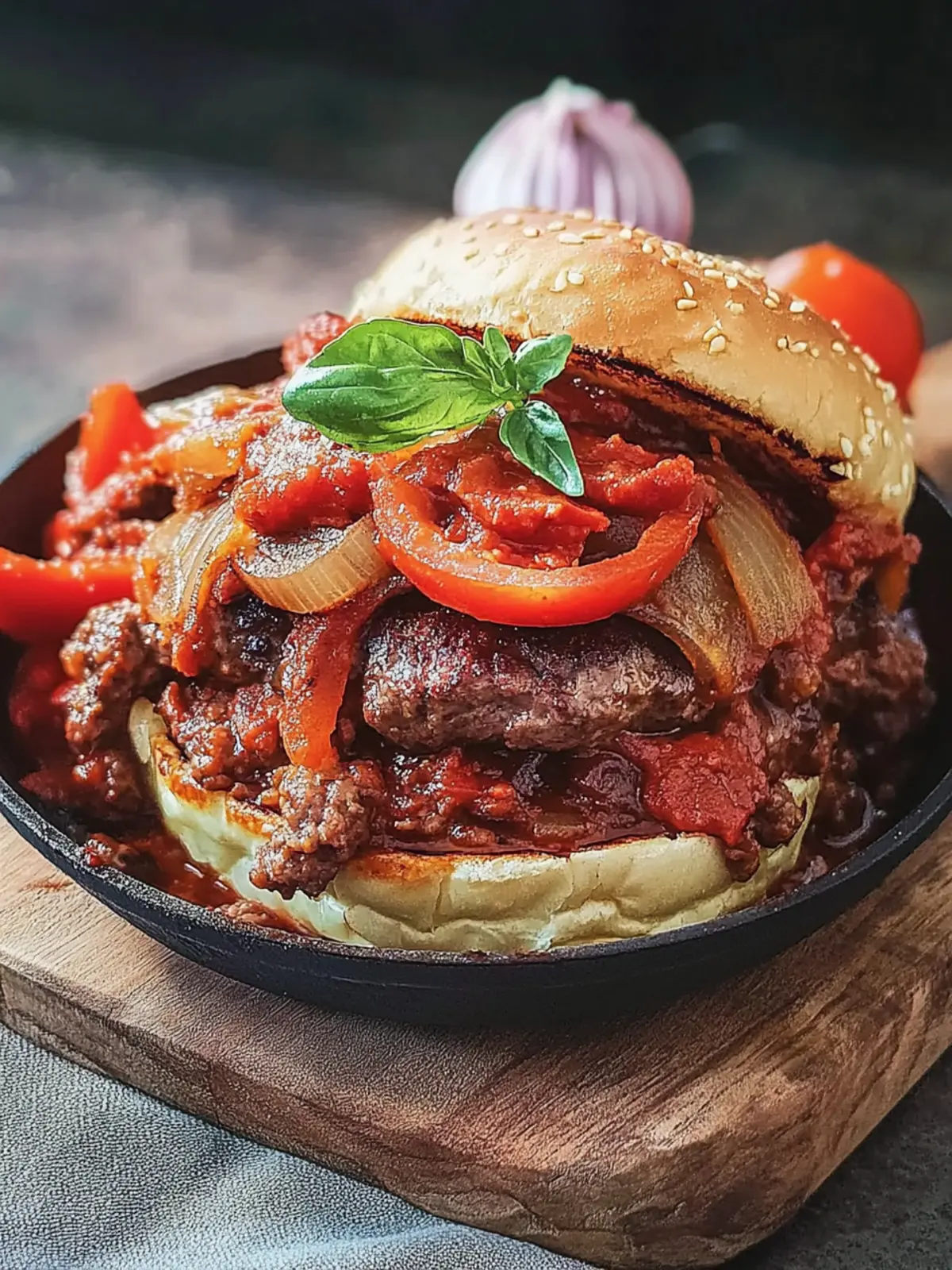 Mouthwatering Stewed Burgers with Savory Veggies Delight 3 Stewed Burgers