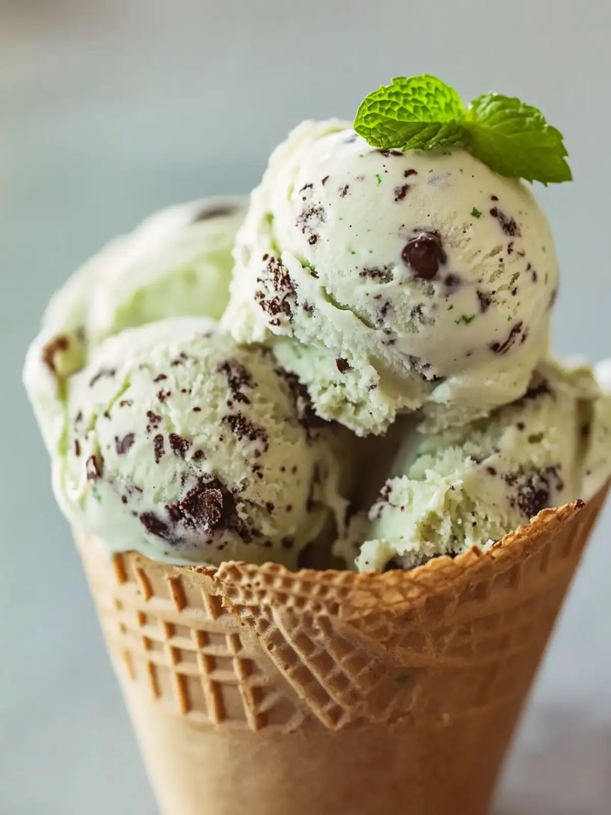 Creamy Mint Chocolate Chip Ice Cream Made at Home 2 Mint Chocolate Chip Ice Cream