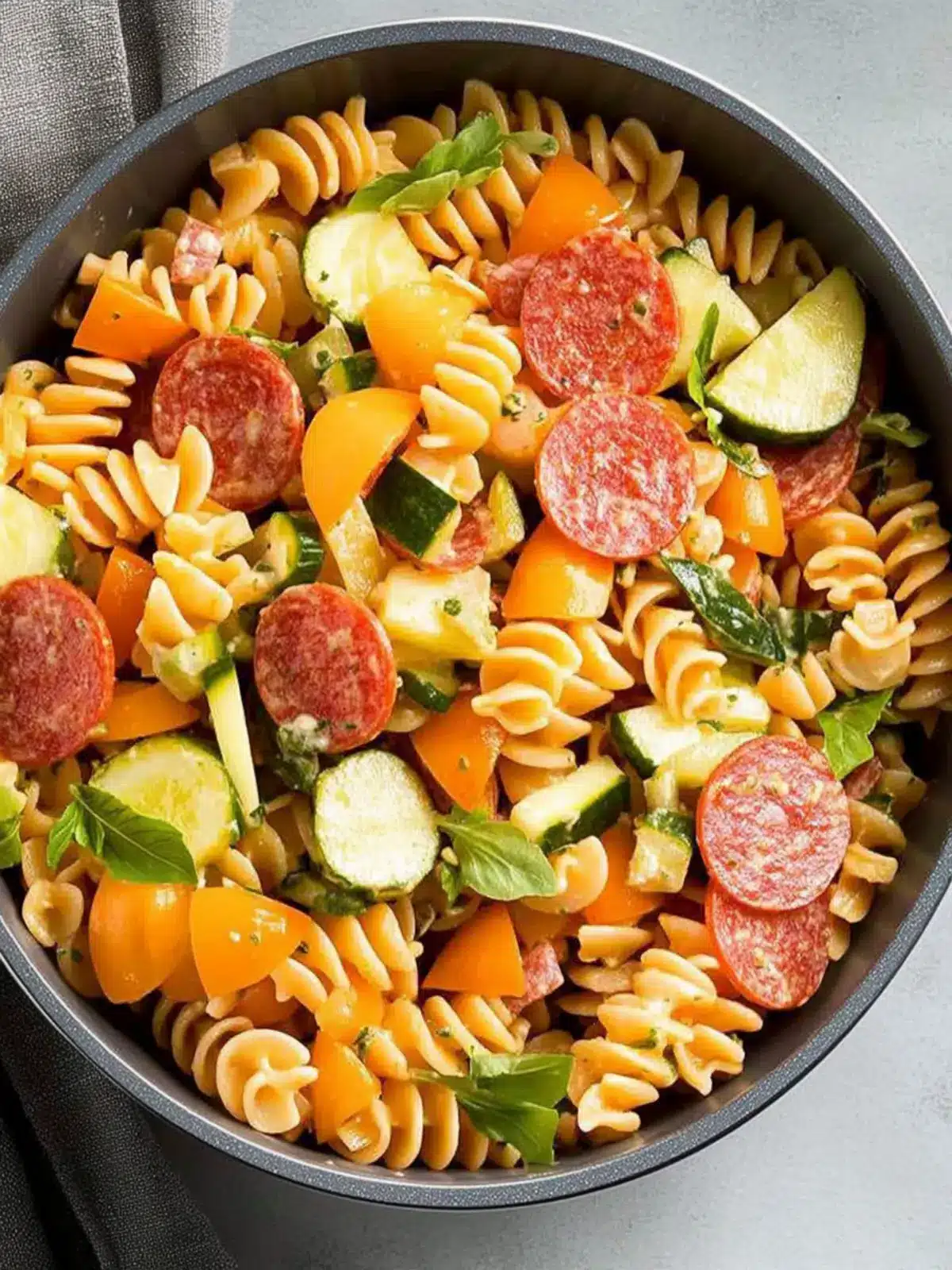 Zesty Pepperoni Pasta Salad Perfect for Potlucks and Picnics 2 Pepperoni Pasta Salad