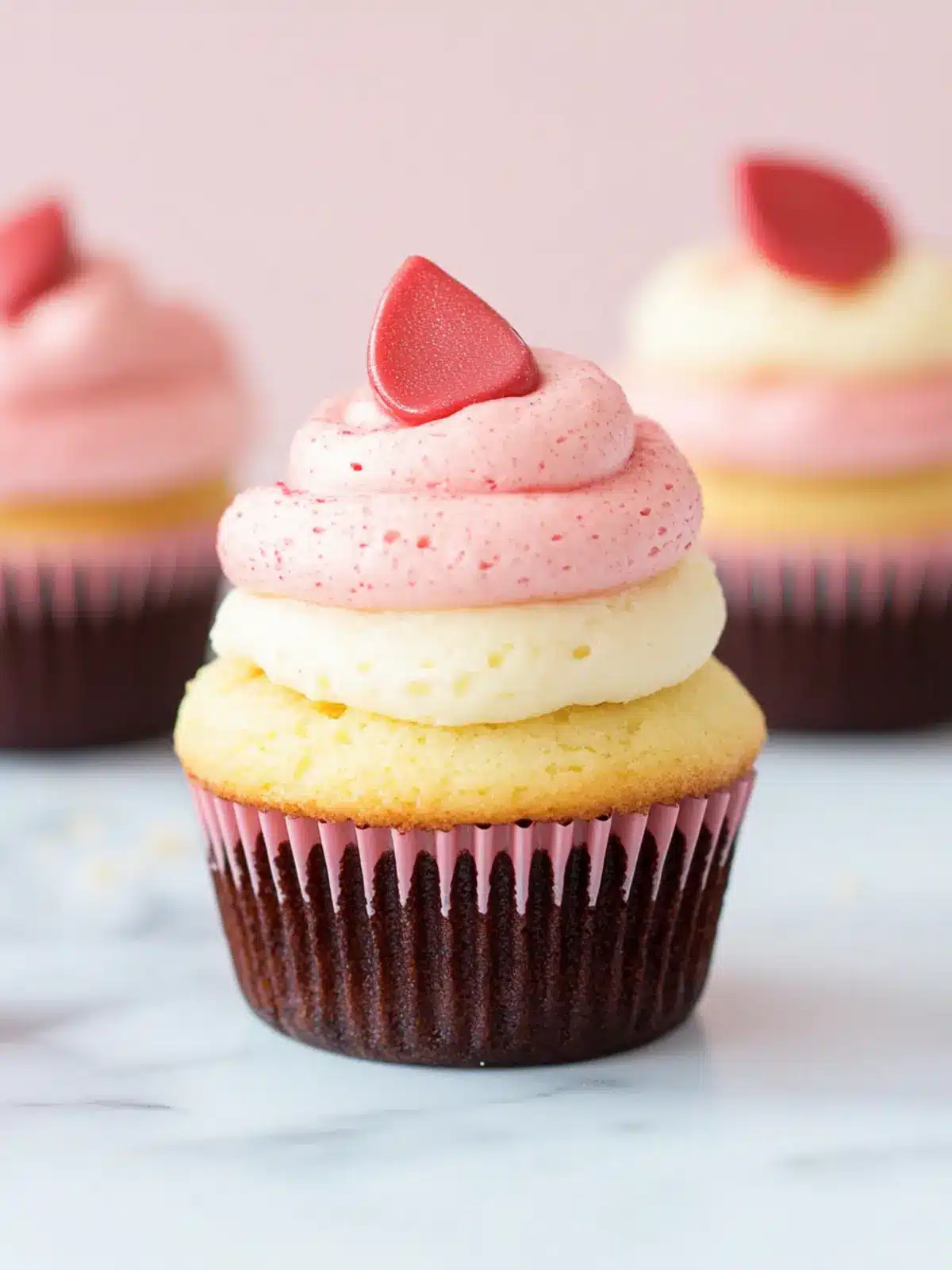 Neapolitan Cupcakes That Will Make Your Taste Buds Dance 4 Neapolitan Cupcakes