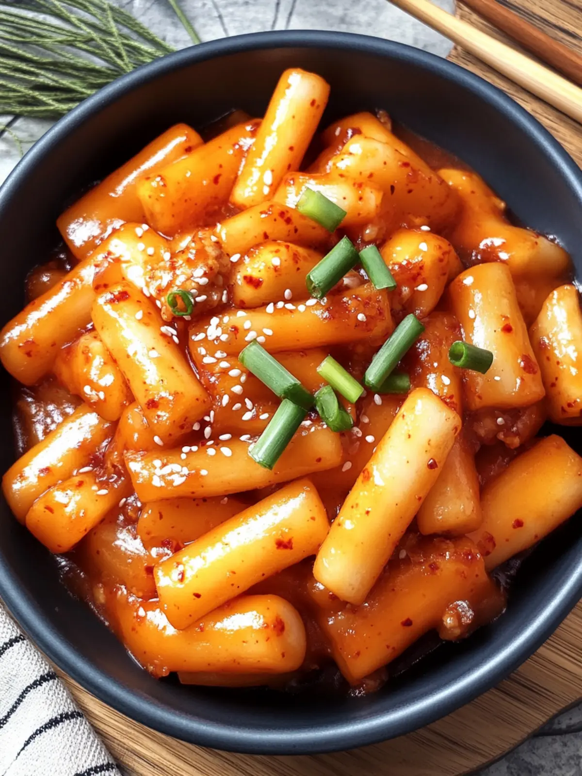 Spicy Korean Tteokbokki: Irresistible Chewy Rice Cakes Delight 2 Korean Tteokbokki (Spicy Rice Cakes)