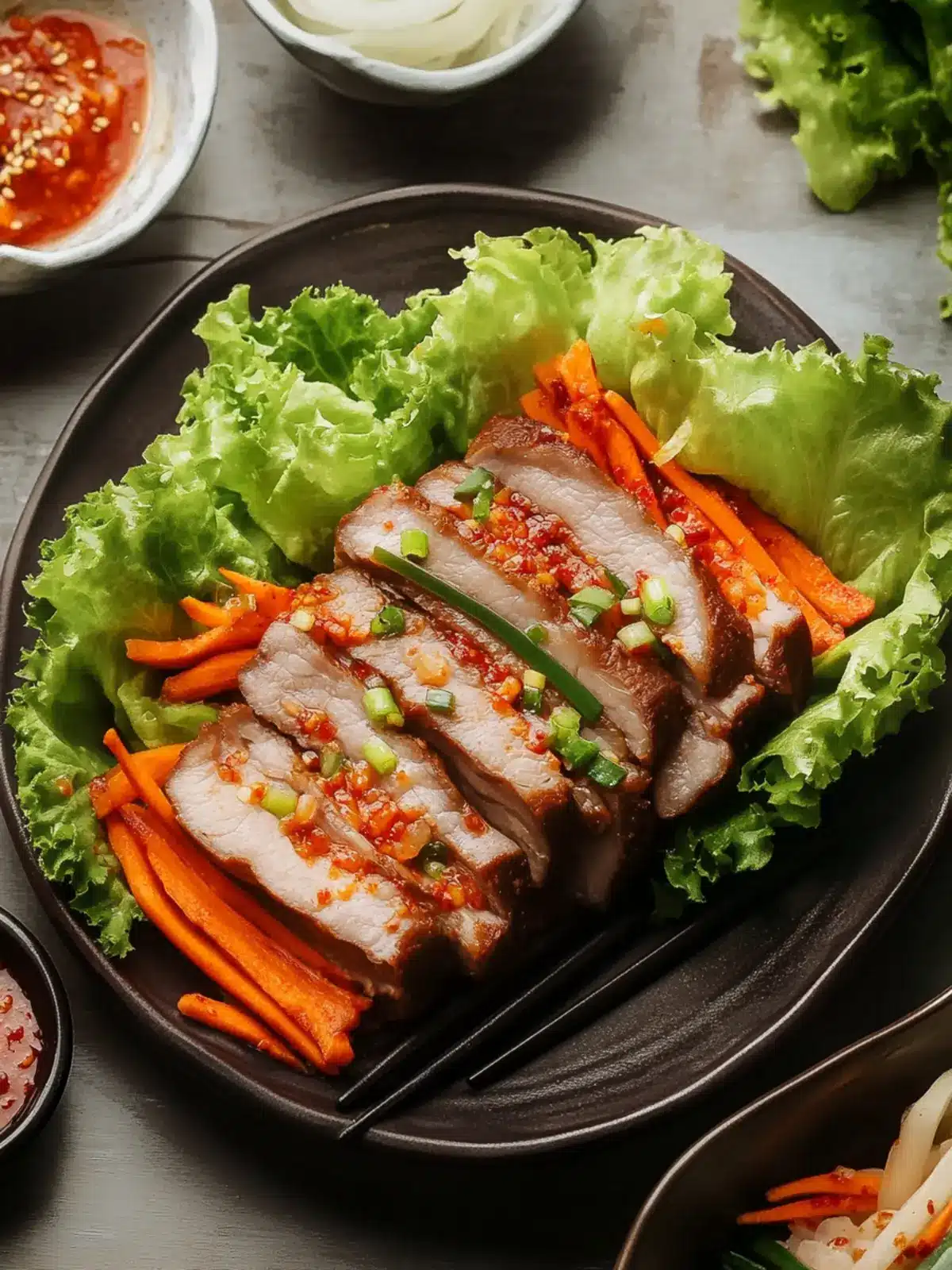 Delicious Korean Bossam: Perfect Boiled Pork Wraps for Sharing 4 Korean Bossam (Boiled Pork Wraps)