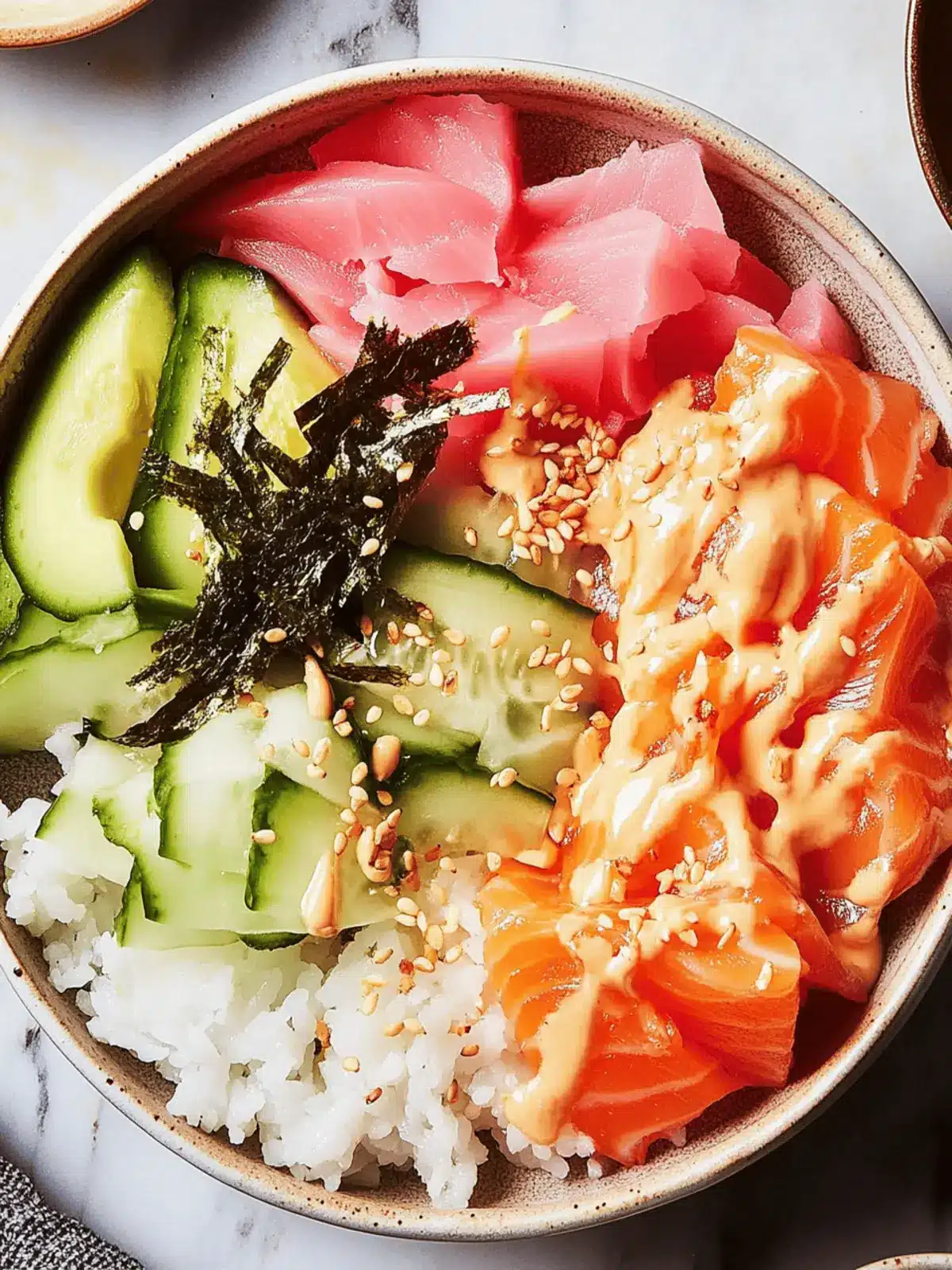 Delicious Sushi Bowls: Customizable for Every Taste! 3 Sushi Bowls