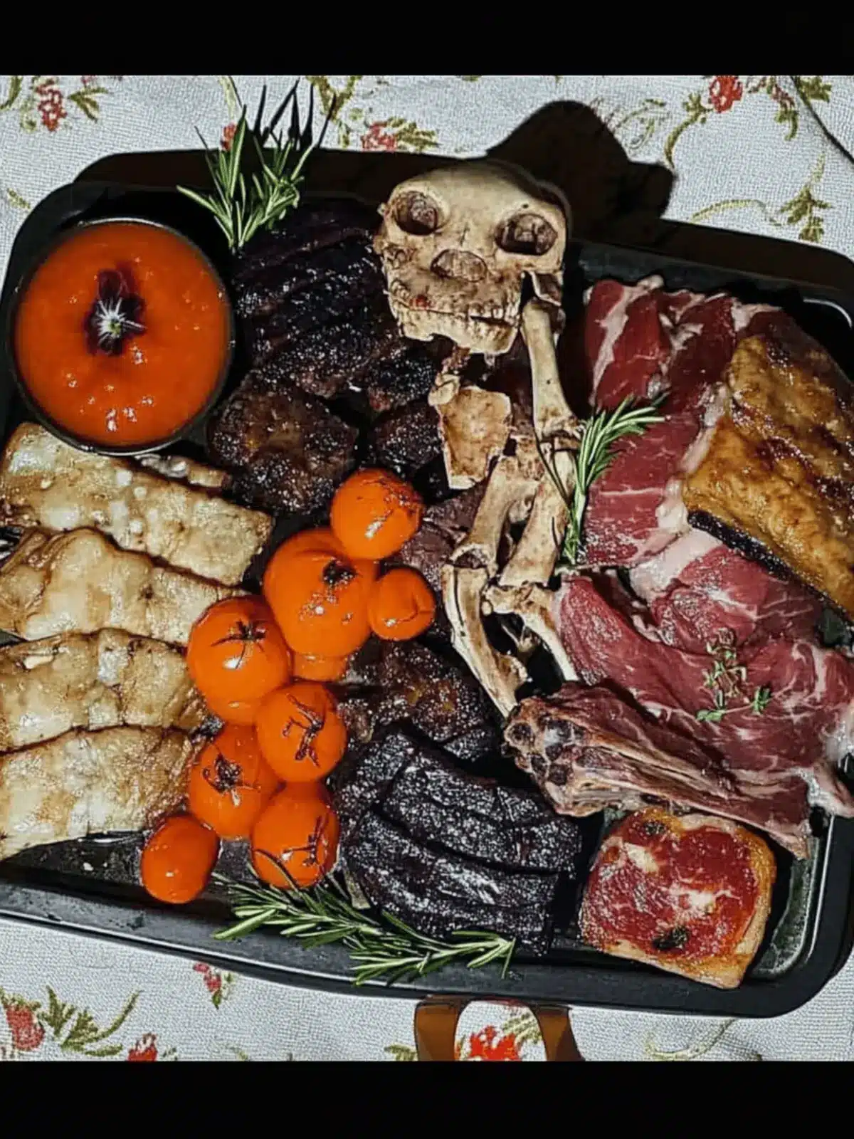 Spook Up Your Halloween with a Skeleton Meat Platter 2 Skeleton Meat Platter