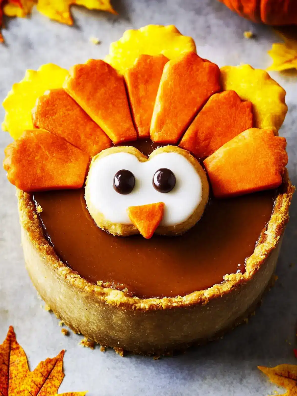 Pumpkin Pie Turkeys: Fun Festive Treats for Thanksgiving Bliss 4 Pumpkin Pie Turkeys