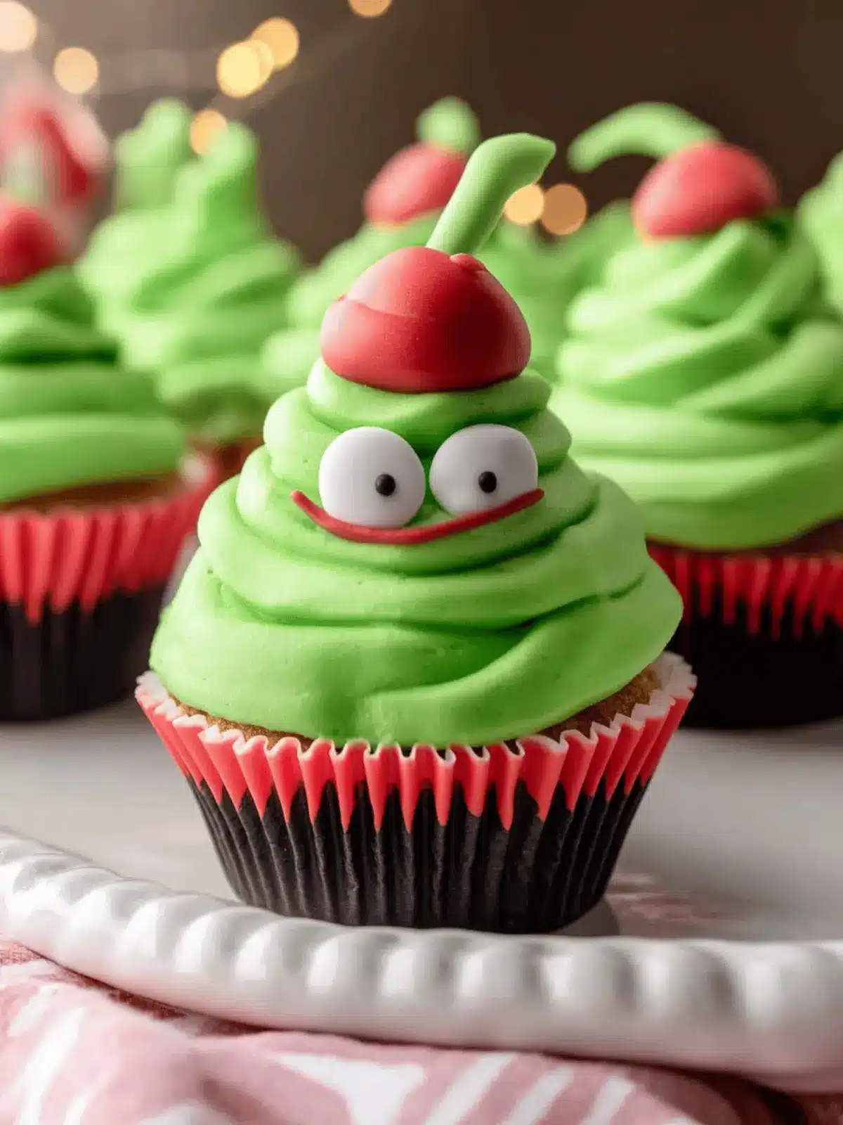 How to Make Easy Grinch Cupcakes for Festive Fun 3 How to Make Easy Grinch Cupcakes