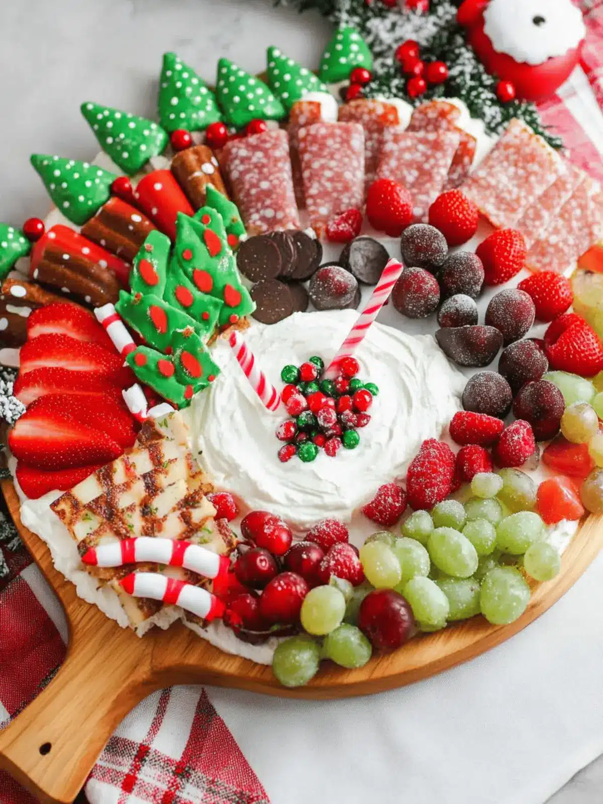 Delightful Fruit Dip Christmas Charcuterie Board for Festive Fun 3 Fruit Dip Christmas Charcuterie Board