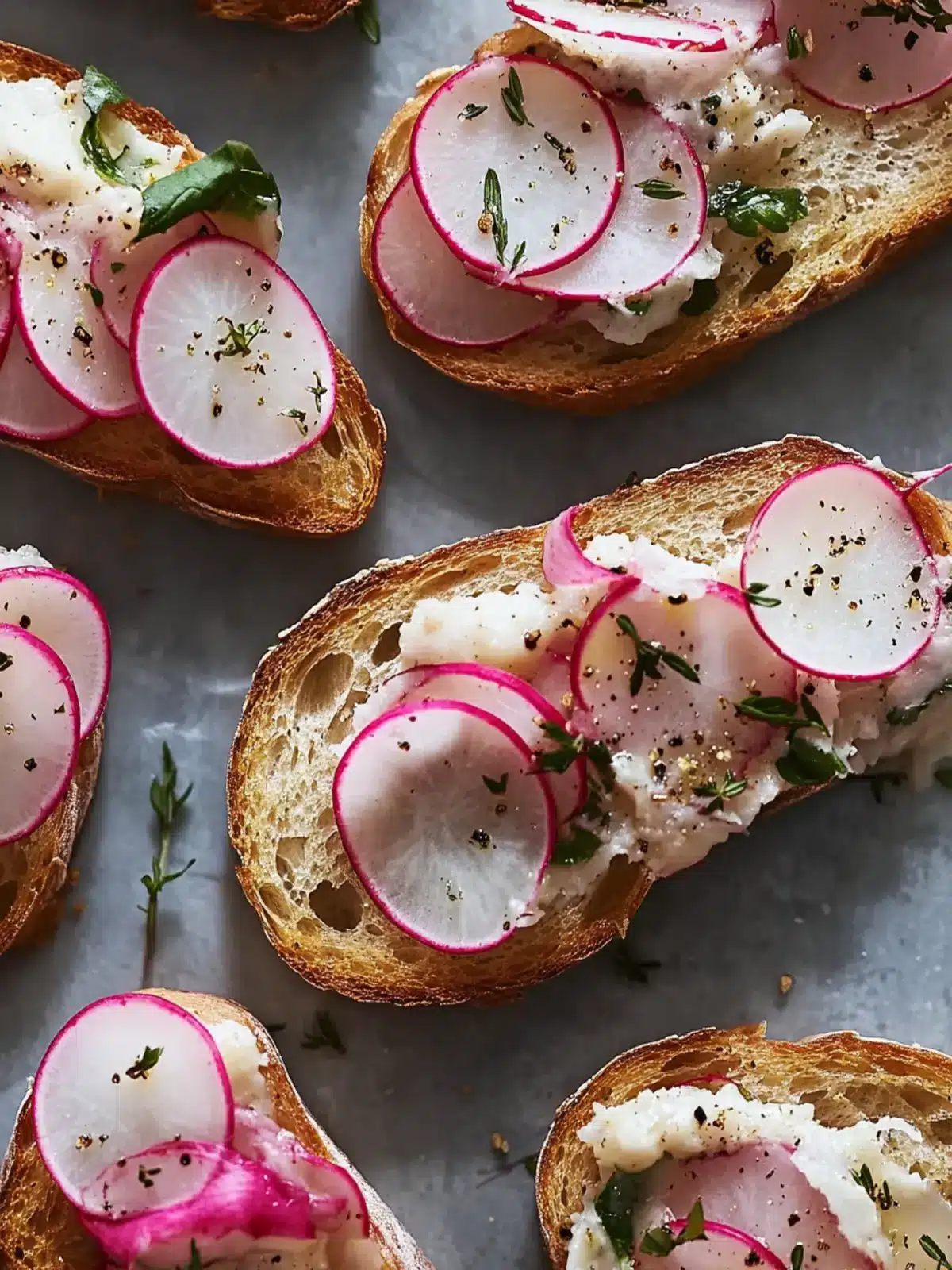 Brown Butter Radish Crostini: A Delightful Spring Treat 4 Brown Butter Radish Crostini