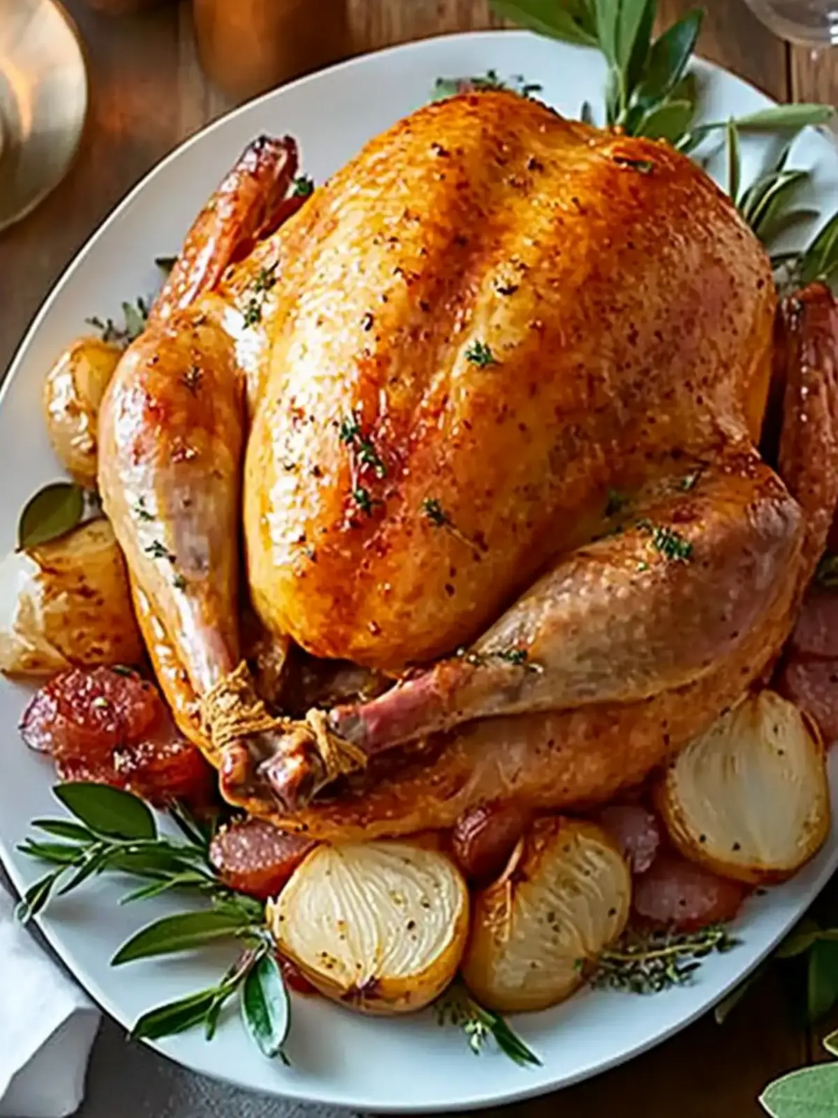 Perfect Pancetta & Roast Shallot-Stuffed Turkey for Holidays 2 Perfect pancetta & roast shallot-stuffed turkey