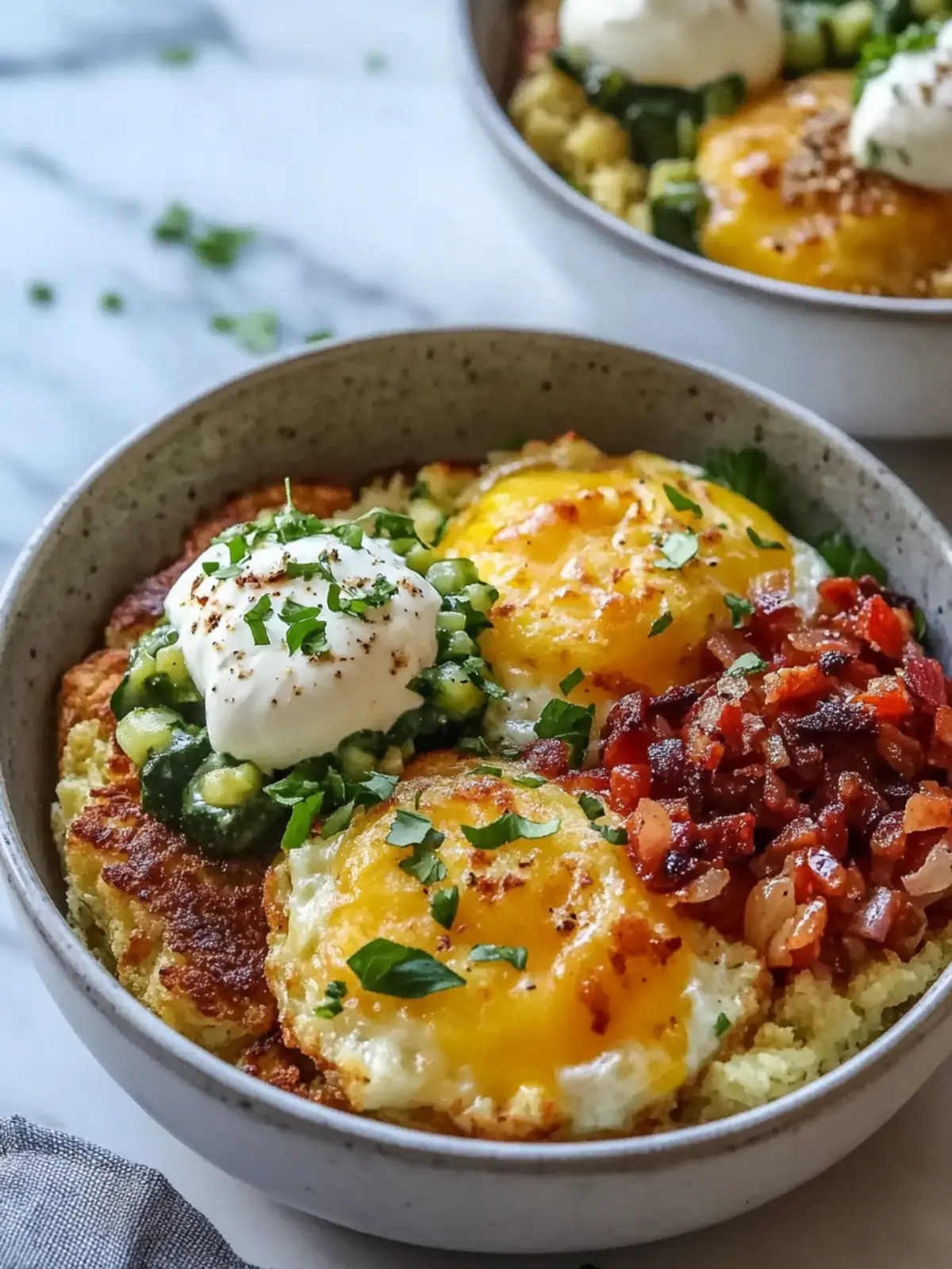 Satisfy Mornings with Ultimate Hash Brown Breakfast Bowls 2 Hash Brown Breakfast Bowls