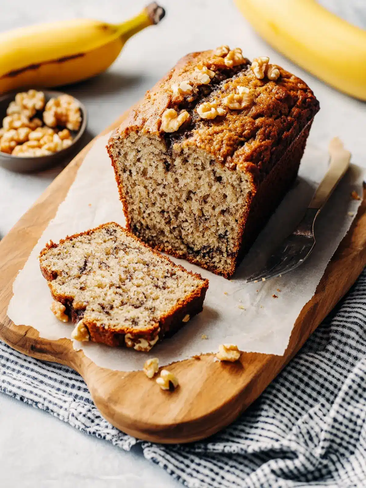 Irresistible Old-Fashioned Banana Bread with Crunchy Walnuts 2 Old-Fashioned Banana Bread with Crunchy Walnuts