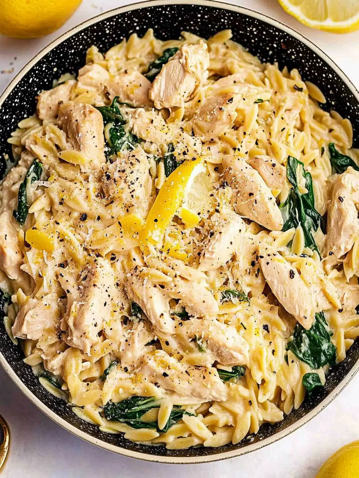 Creamy Lemon Chicken Orzo: A Bright & Comforting Dinner Delight 4 Creamy Lemon Chicken Orzo