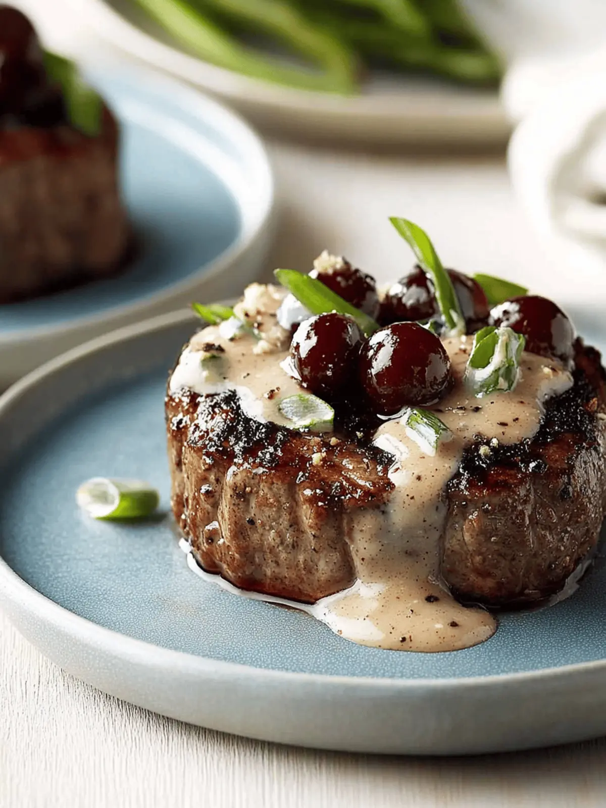 Spice-Crusted Steaks with Cherry Sauce for a Gourmet Touch 4 Spice-Crusted Steaks with Cherry Sauce