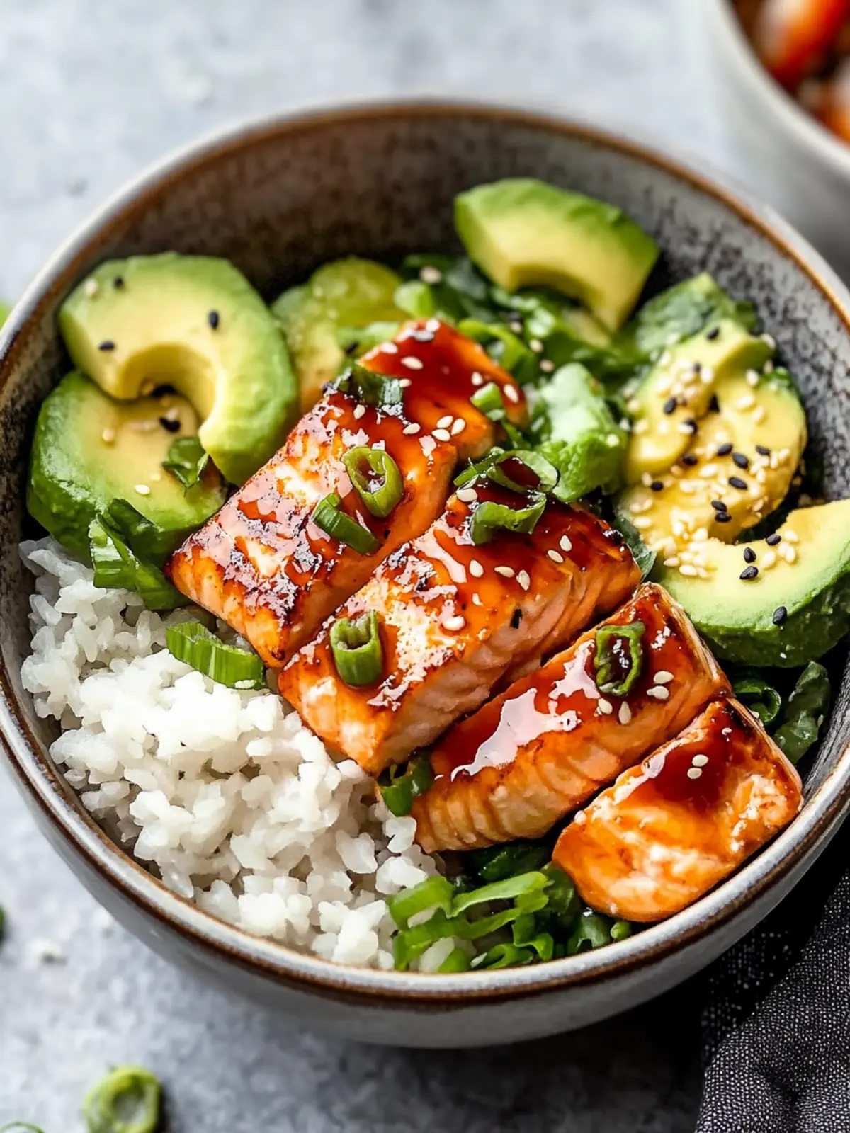 Honey Glazed Salmon Bowl: Quick, Healthy & Delicious Feast 3 Honey Glazed Salmon Bowl: Quick, Healthy & Delicious Dinner