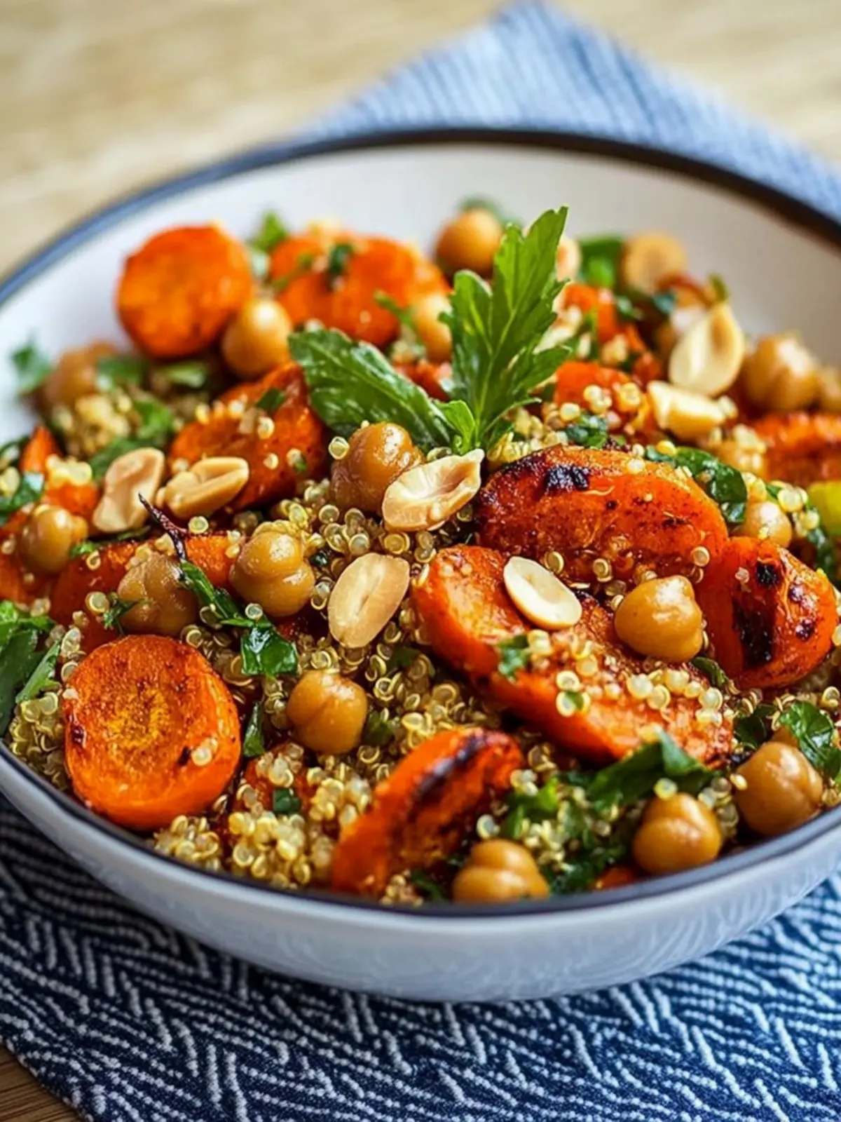 Moroccan Roasted Carrot and Chickpea Quinoa Salad Bliss 3 Moroccan Roasted Carrot and Chickpea Quinoa Salad