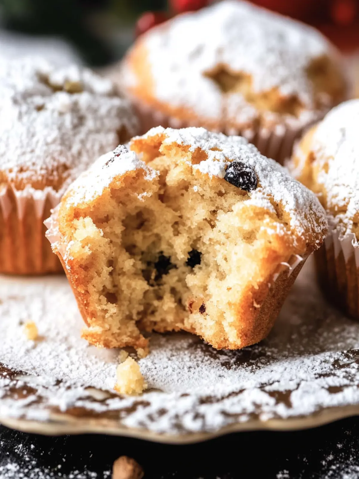 Delicious No-Yeast Christmas Stollen Muffins to Savor 2 Christmas Stollen Muffins