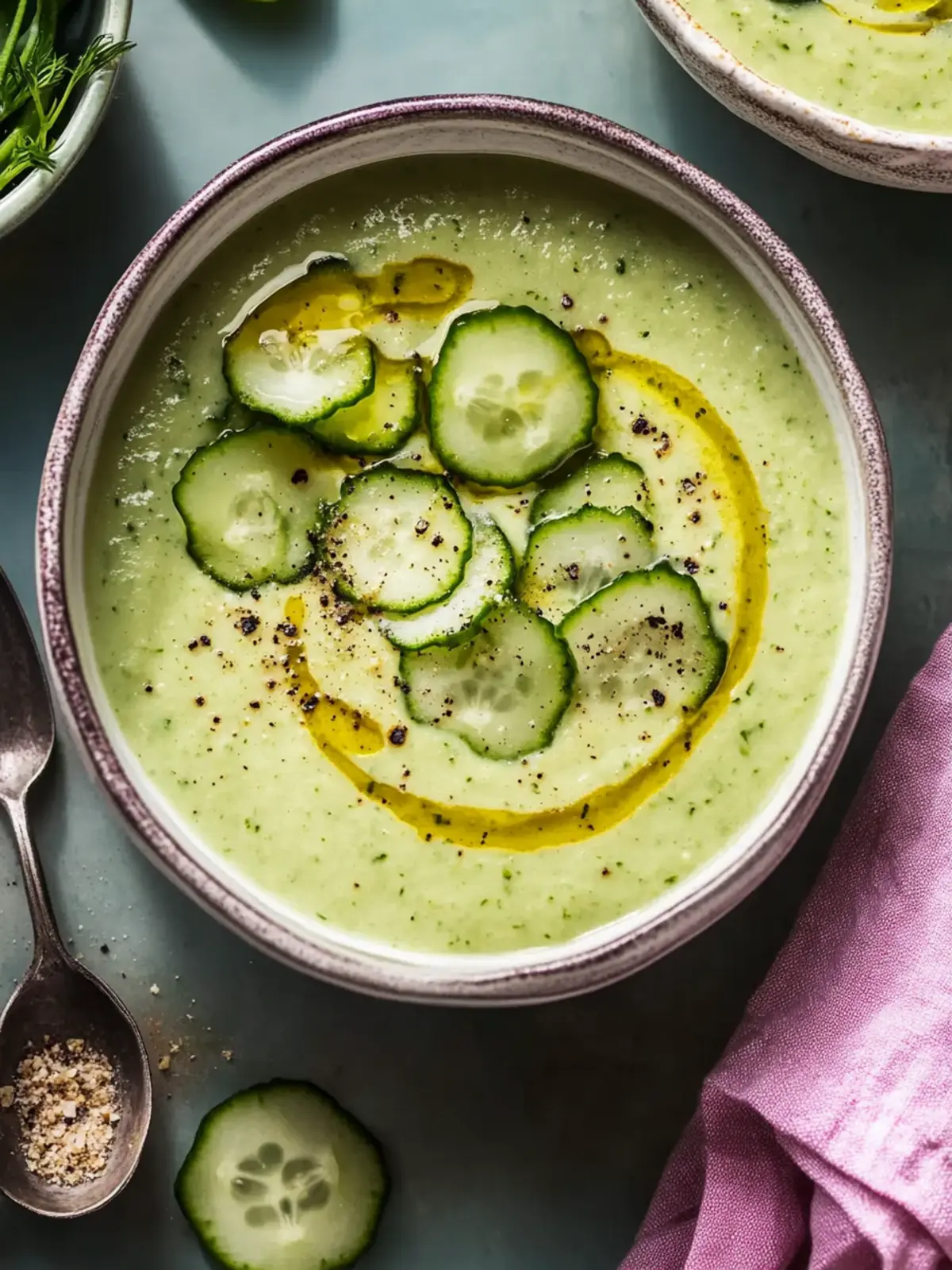 Delicious Creamy Cucumber Soup for Refreshing Summer Dishes 4 Creamy Cucumber Soup