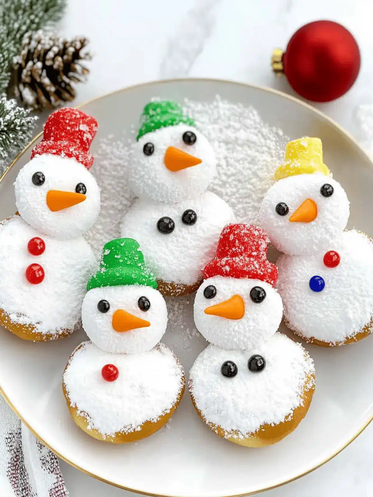 These Easy Adorable Snowman Donuts Are A Festive Treat Delight 3 These Easy Adorable Snowman Donuts Are A Festive Treat
