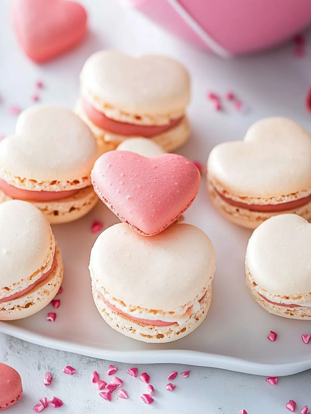 Sweet Heart Macarons: A Love-Filled Treat Recipe! 3 Heart Macarons