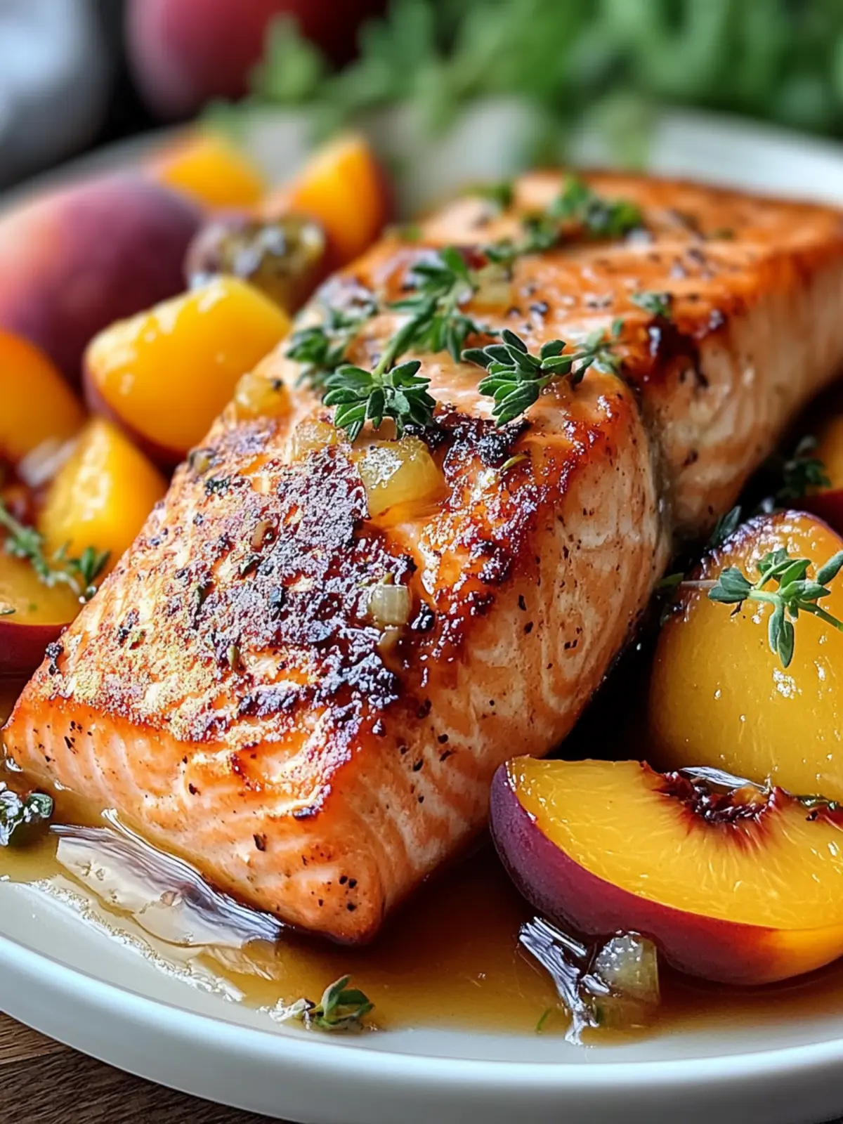 Bourbon Peach Roasted Salmon: Elevate Your Dinner Game 2 Bourbon Peach Roasted Salmon