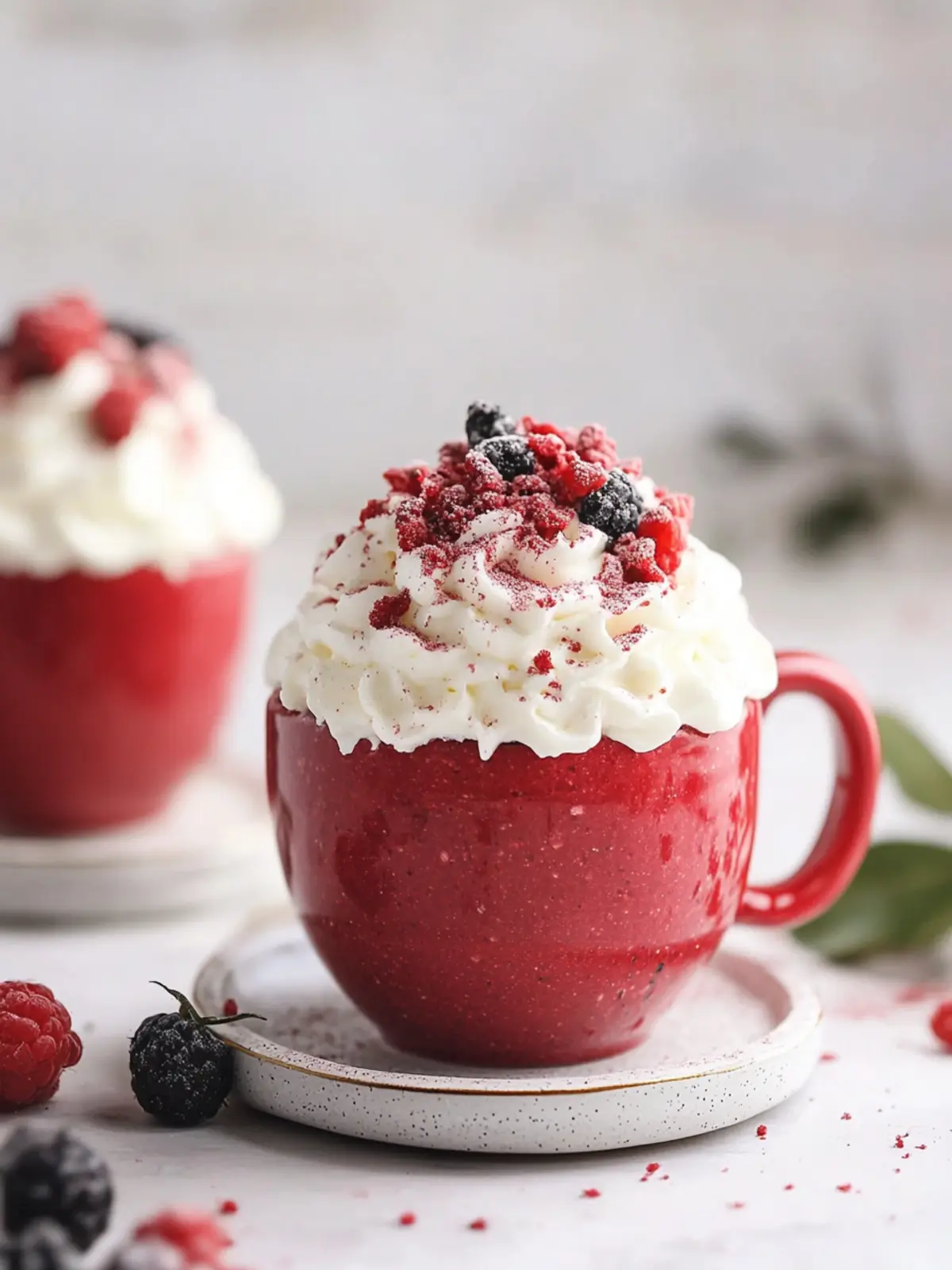 Sweet Moments: Easy Red Velvet Mug Cake for Two in Minutes 2 Easy Red Velvet Mug Cake for Two