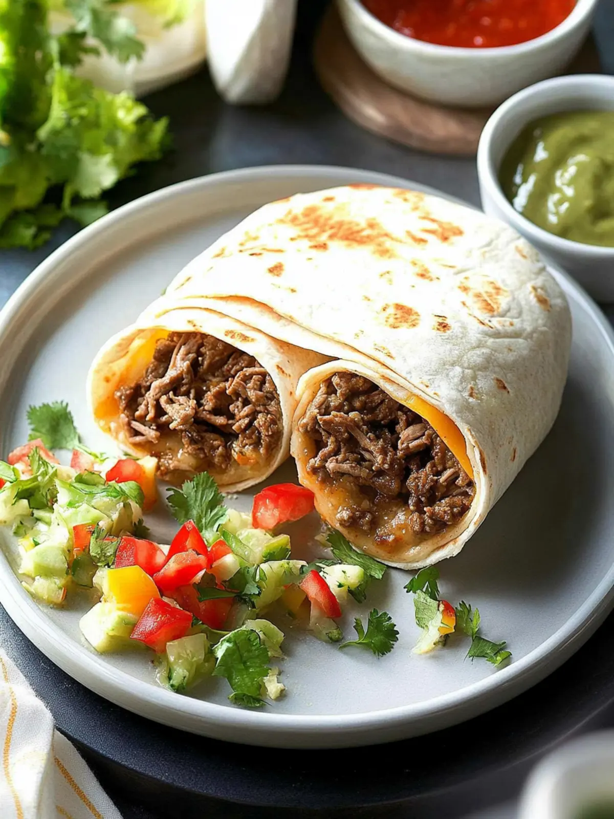 Savory Green Chile Beef Burritos for Ultimate Comfort Food 4 Green Chile Beef Burritos