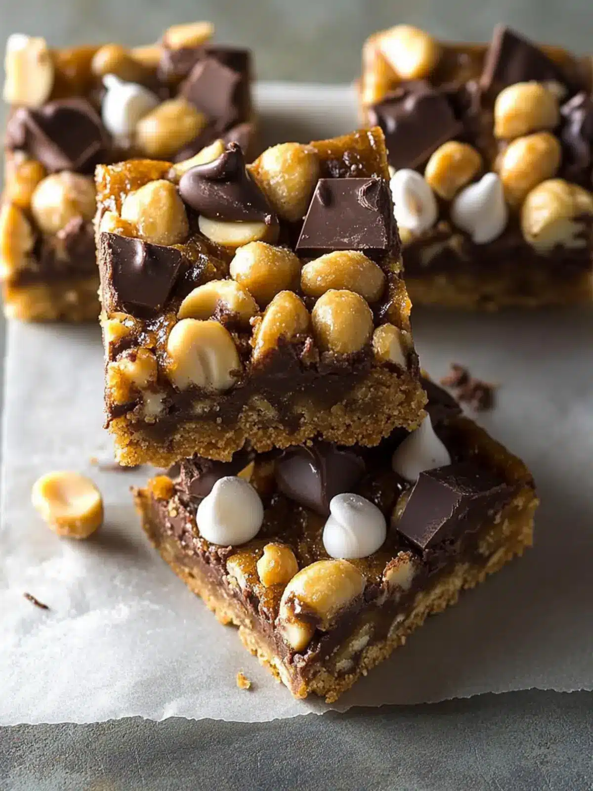 Gooey Chocolate-Peanut Bars: Irresistible Homemade Delight 4 Gooey Chocolate-Peanut Bars