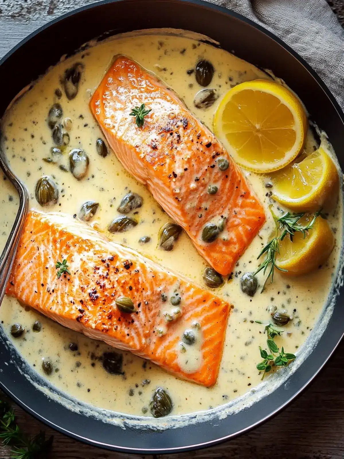 Easy Salmon with Capers Cream Sauce for Effortless Elegance 3 Salmon with Capers Cream Sauce