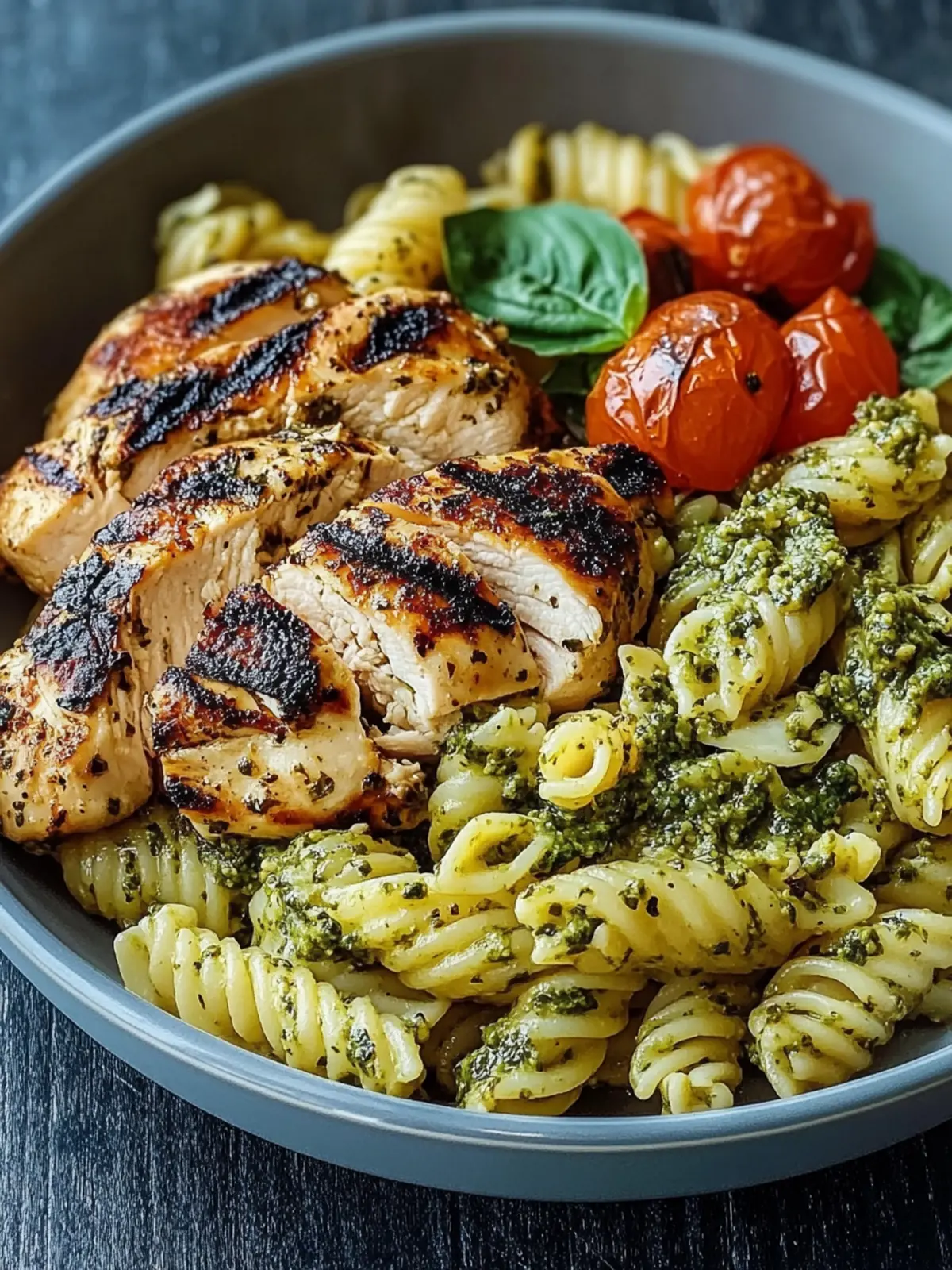 Flavor-Packed Loaded Herb Grilled Chicken with Pesto Pasta Delight 3 Flavor-Packed Loaded Herb Grilled Chicken with Pesto Pasta