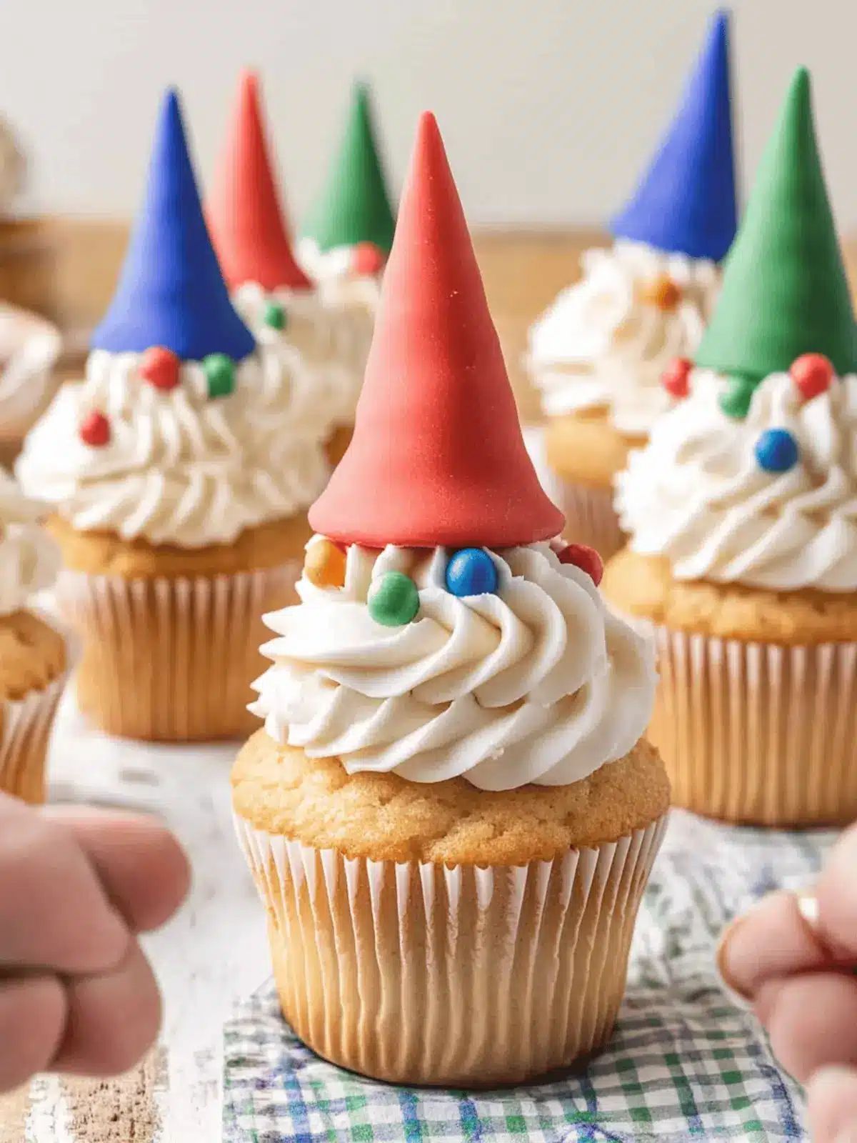 How To Make The Easiest Gnome Cupcakes That Wow Kids 3 How To Make The Easiest Gnome Cupcakes