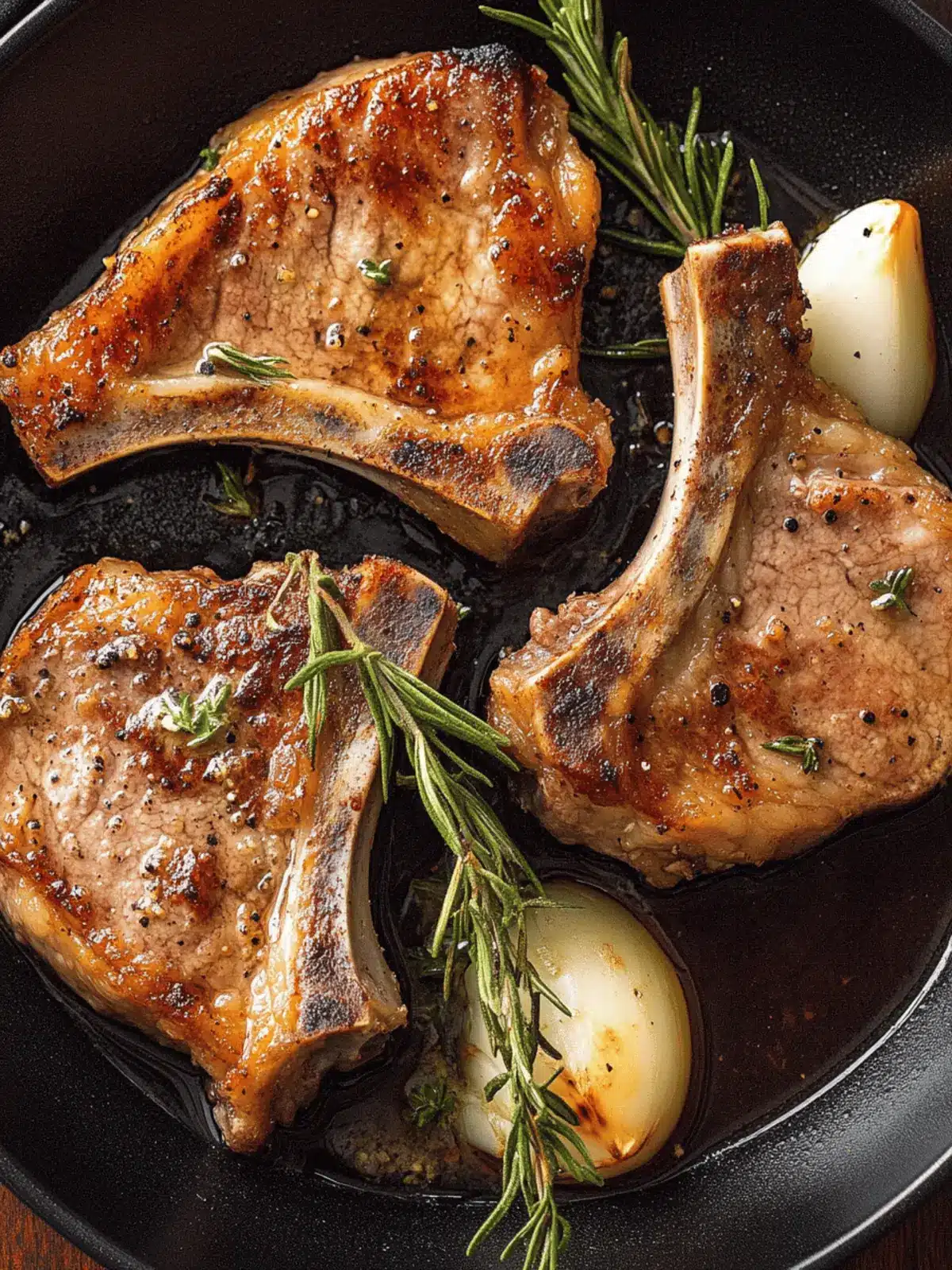Garlic Rosemary Pork Chops in 25 Minutes for a Flavor Explosion 2 Pork Chops
