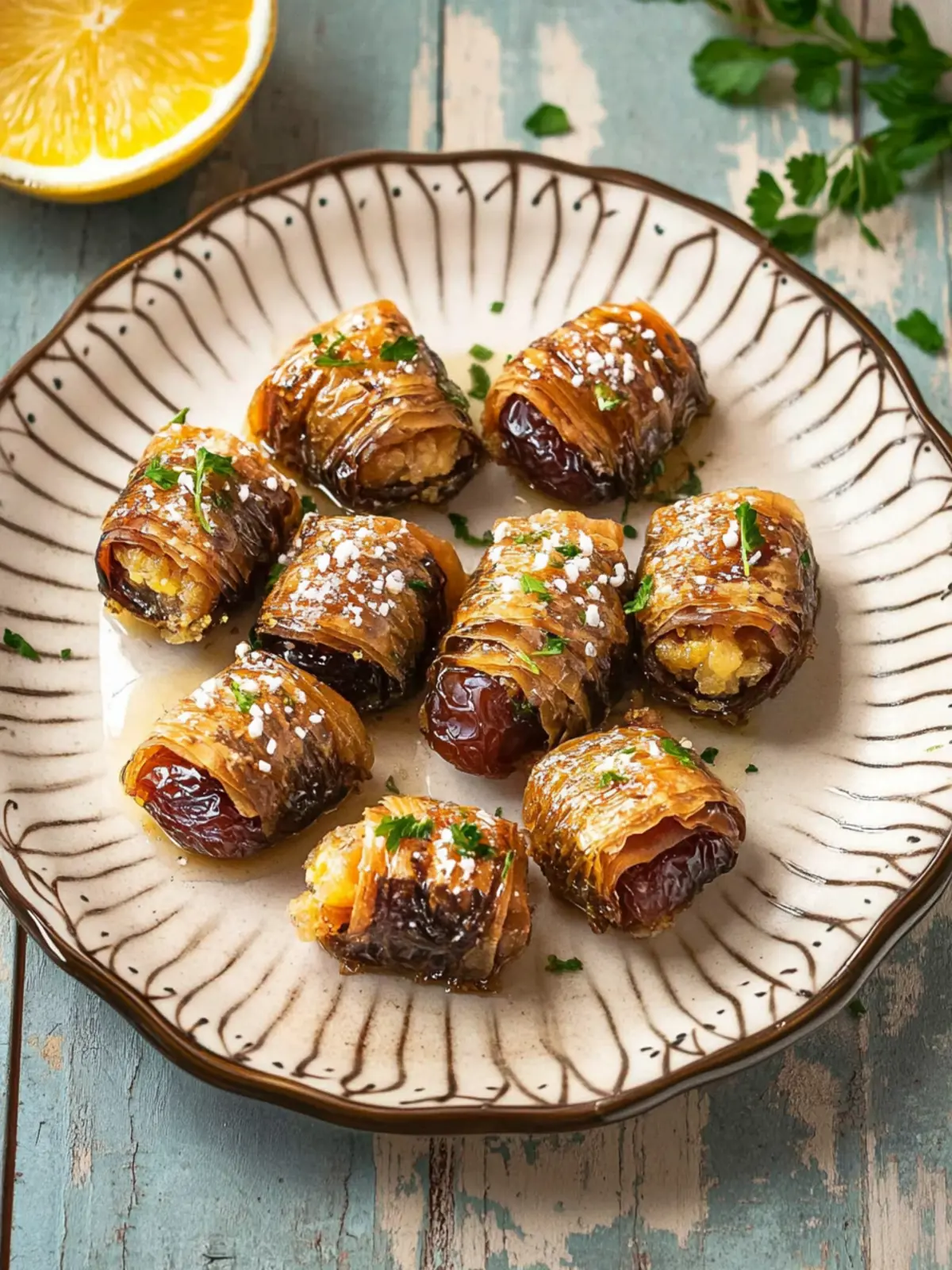 Indulge in Stuffed Dates (Baklava-Style) for Sweet Bliss 2 Stuffed Dates (Baklava-Style)
