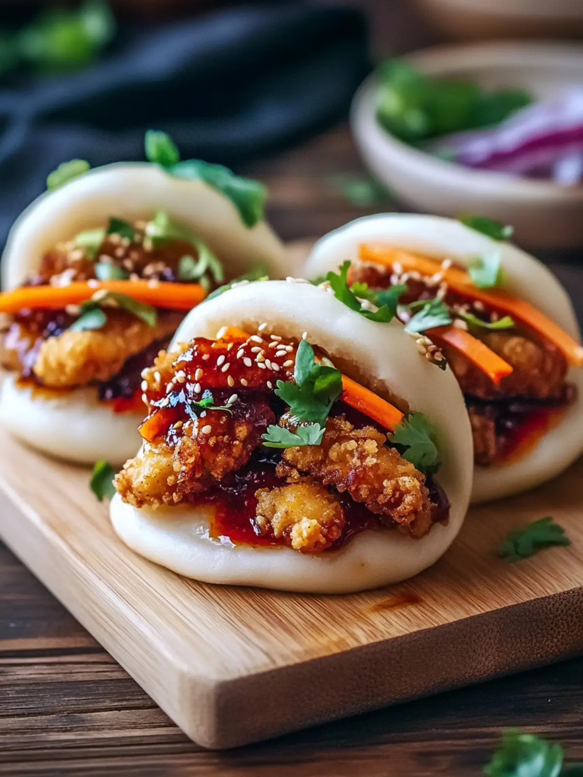 Sticky Crispy Chicken Bao Buns You'll Crave Again and Again 3 Sticky Crispy Chicken Bao Buns