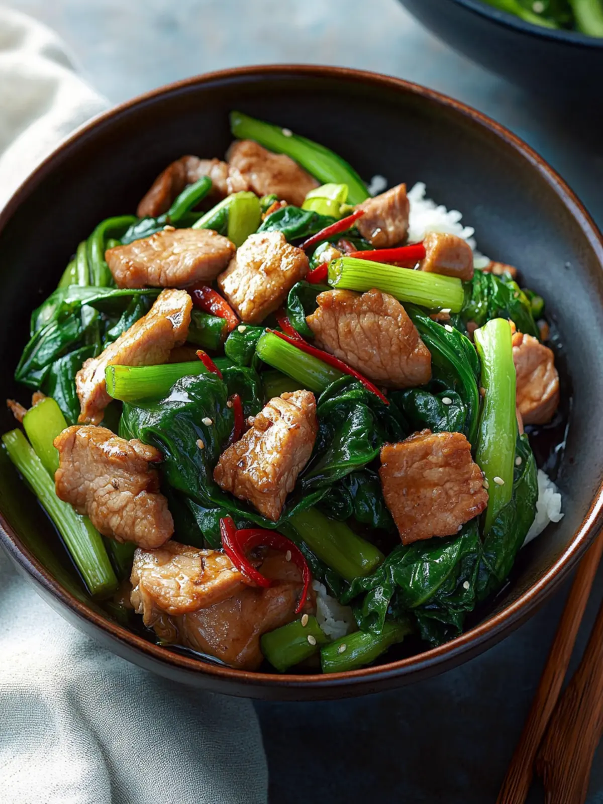 Savory Pork and Asian Greens Stir-Fry for Quick Weeknight Wins 2 Pork and Asian Greens Stir-Fry
