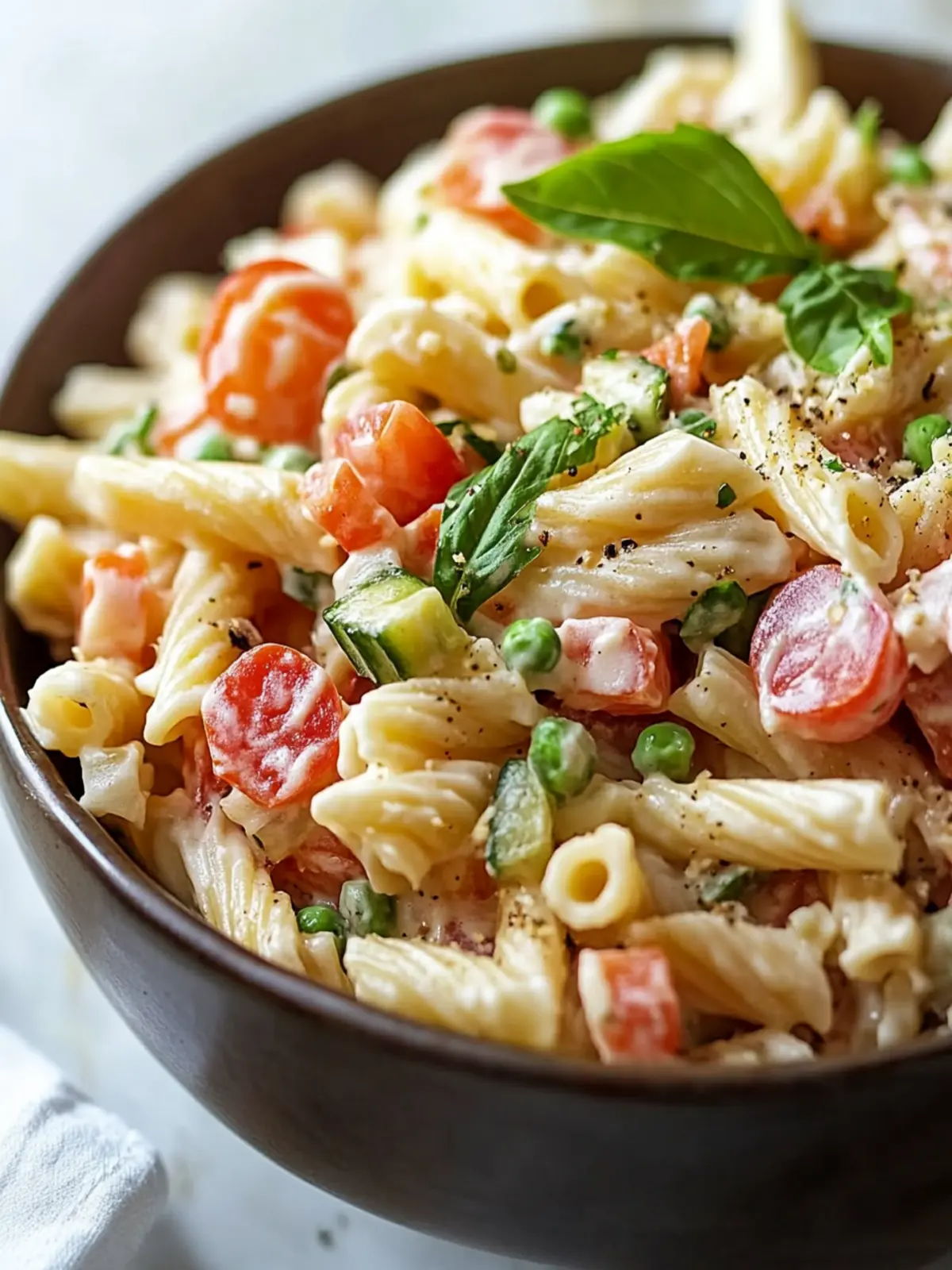 Delicious Creamy Pasta Salad Recipe Everyone Will Love 2 Delicious Creamy Pasta Salad Recipe