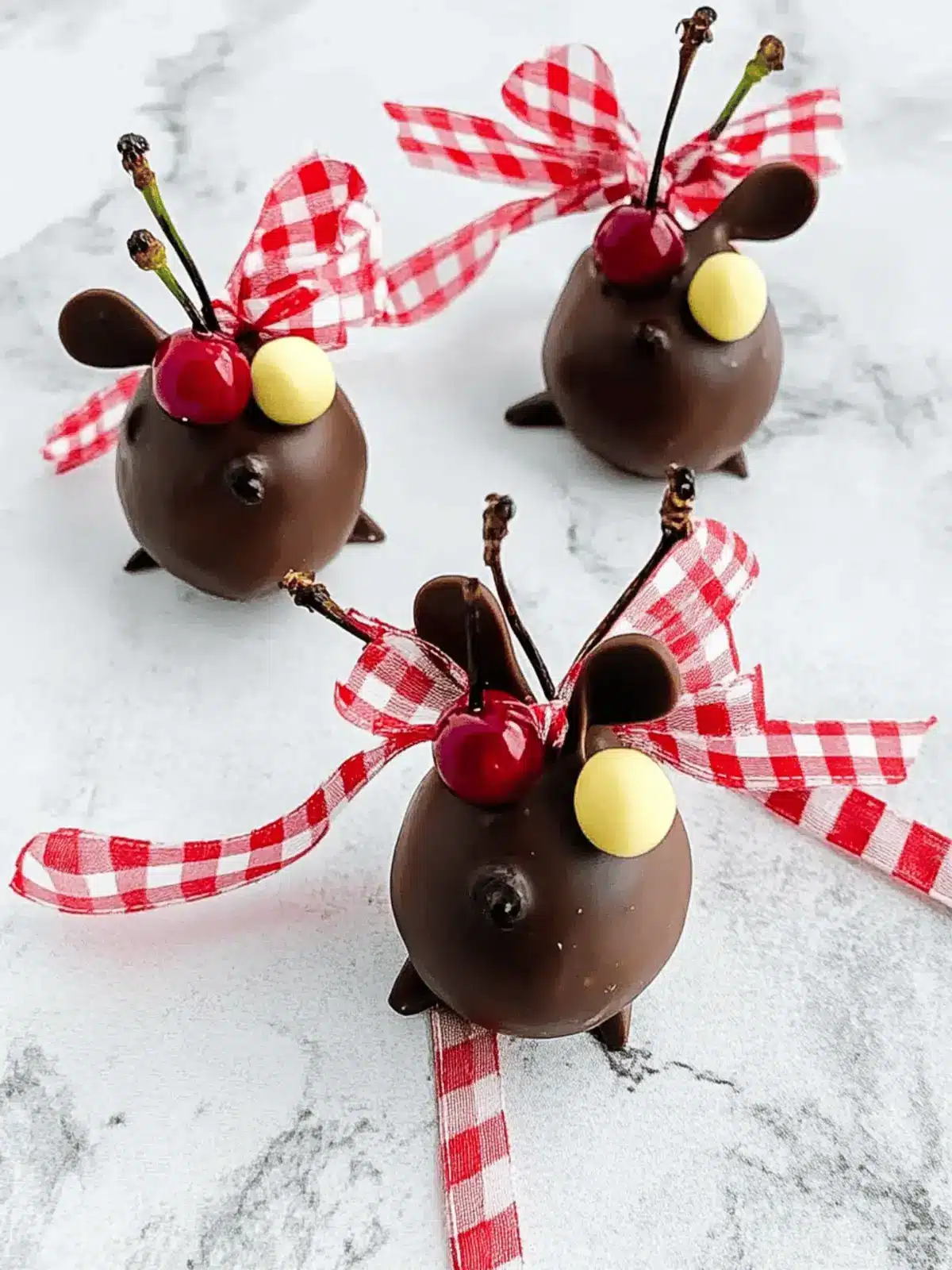 How to Make Chocolate Cherry Mice for Joyful Holiday Fun 2 How to Make Chocolate Cherry Mice