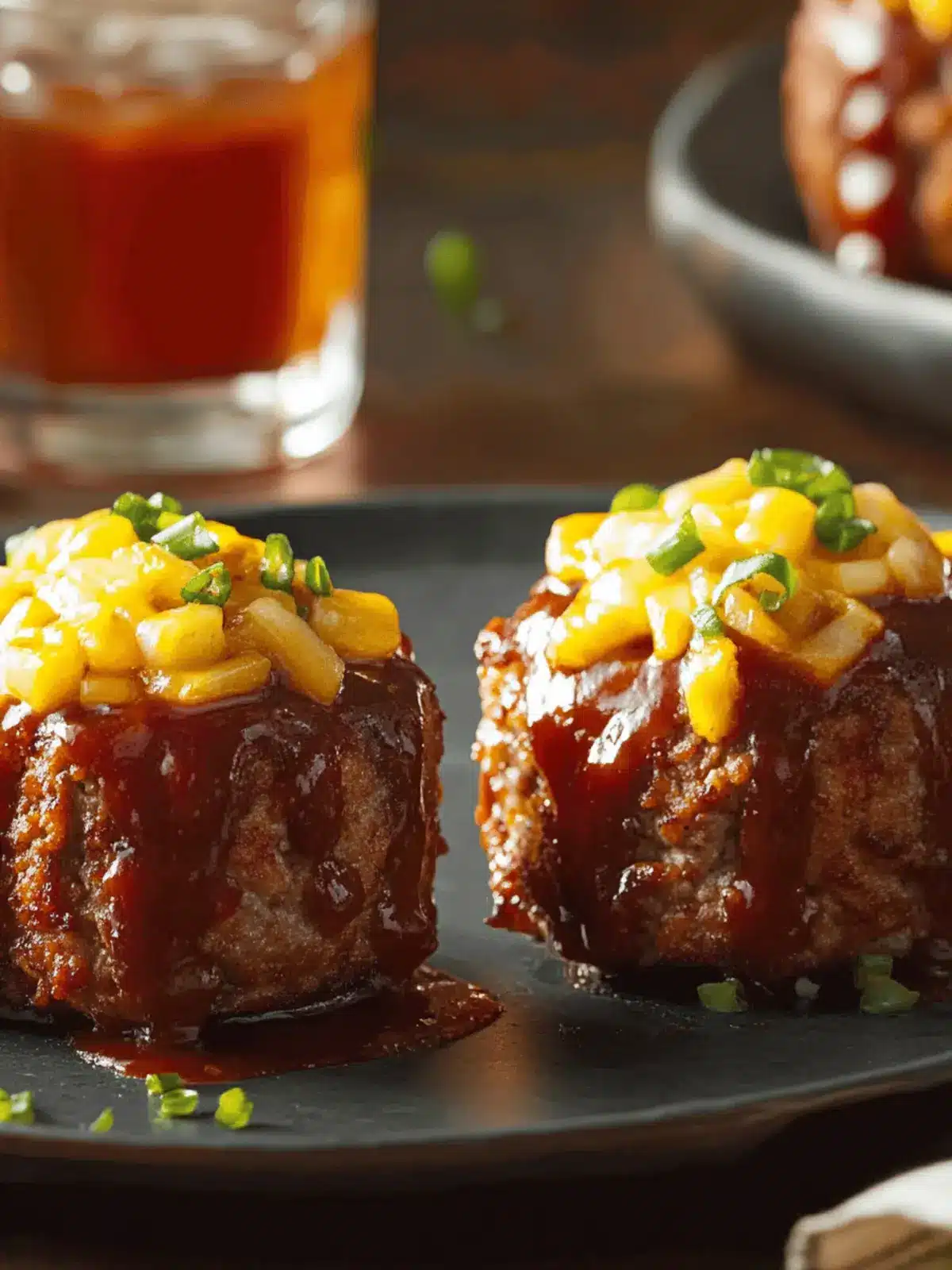 BBQ-Stuffed Meat Loaf Muffin Cups Ready in 30 Minutes 4 Barbecue-Stuffed Meat Loaf Muffin Cups