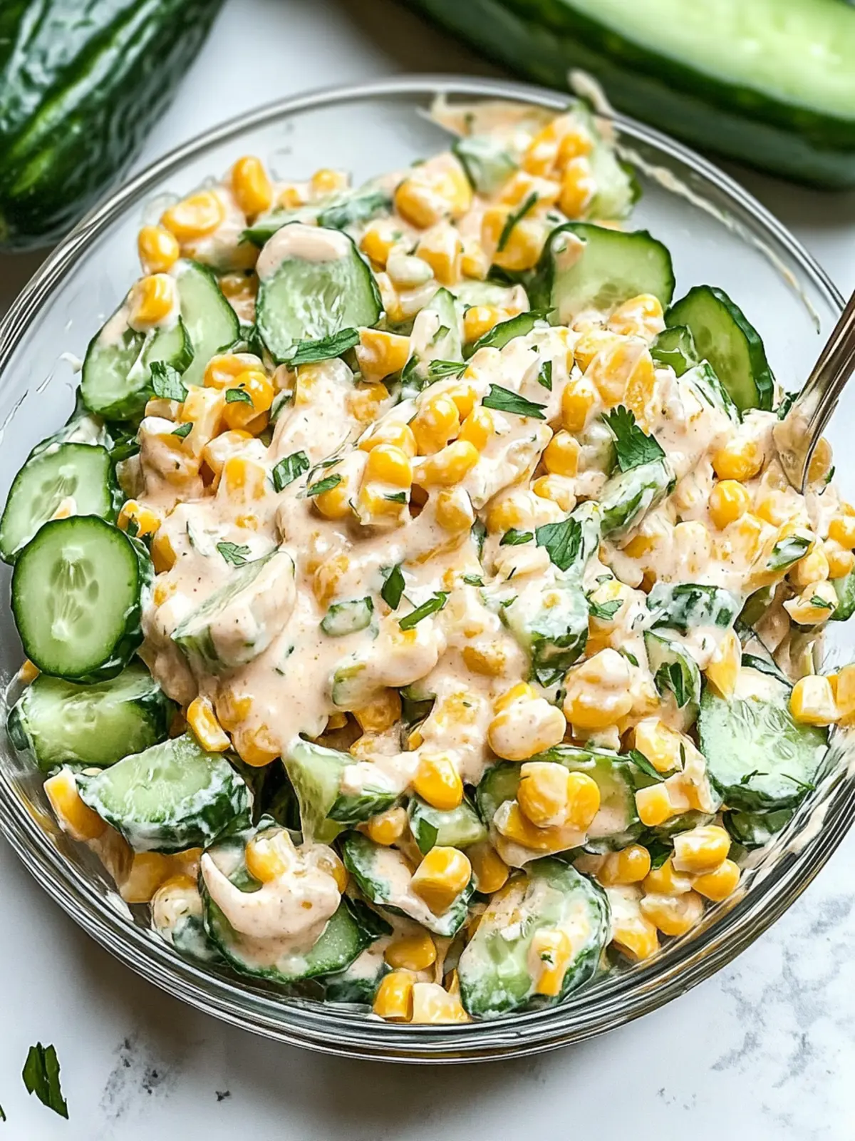 Street Corn Creamy Cucumber Salad: A Fresh Favorite Unveiled 3 Street Corn Creamy Cucumber Salad: Your New Favorite Fresh Dish