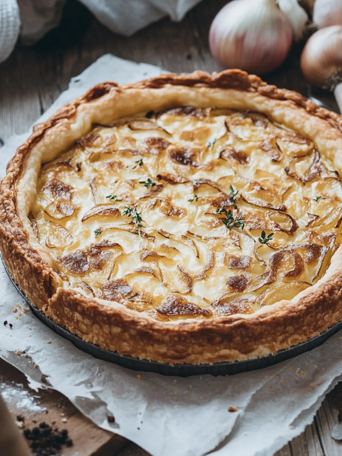 Delicious German Zwiebelkuchen: Comfort in Every Bite 2 German Zwiebelkuchen (Onion Tart)